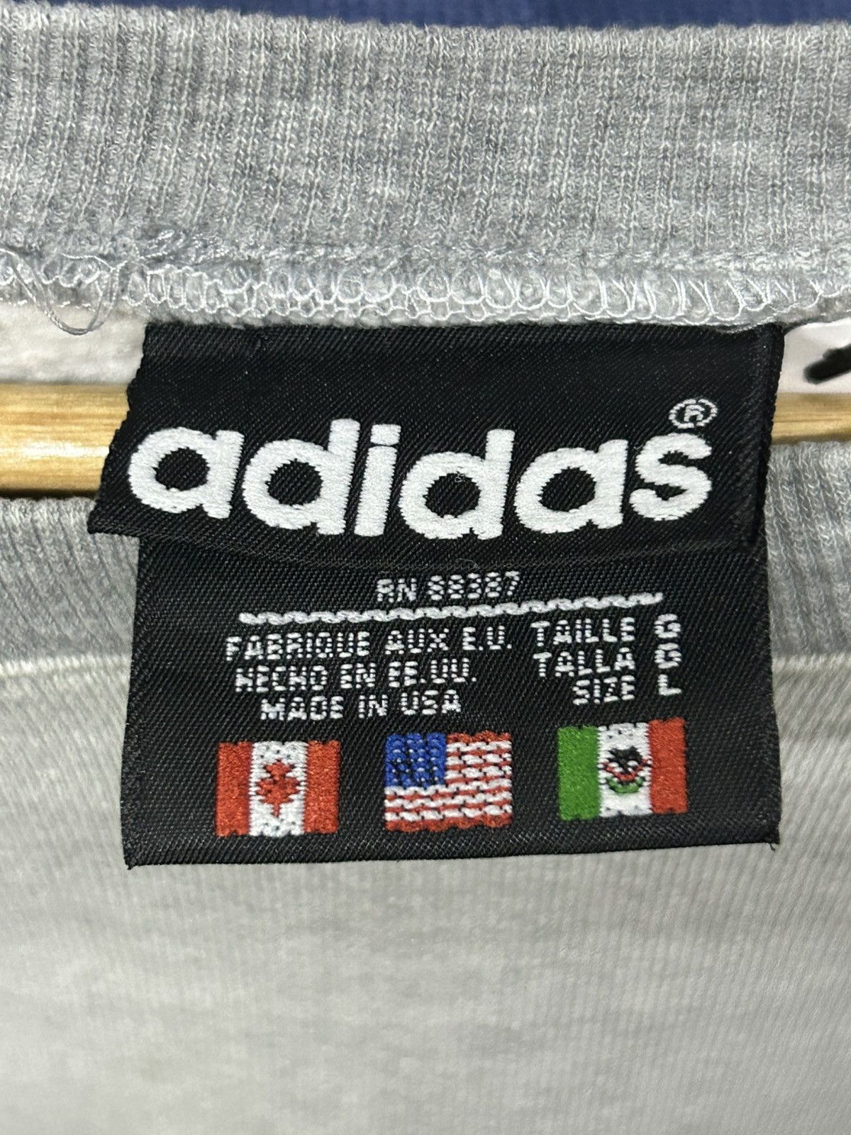 Adidas Vintage Adidas Trefoil Big Logo made in USA Size US XL / EU 56 / 4 - 5 Thumbnail