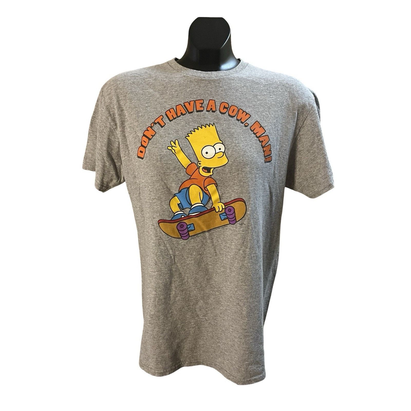 The Simpsons Bart Simpson “Don’t Have a Cow, Man!” Graphic Tee – Size M Size US M / EU 48-50 / 2 - 1 Thumbnail