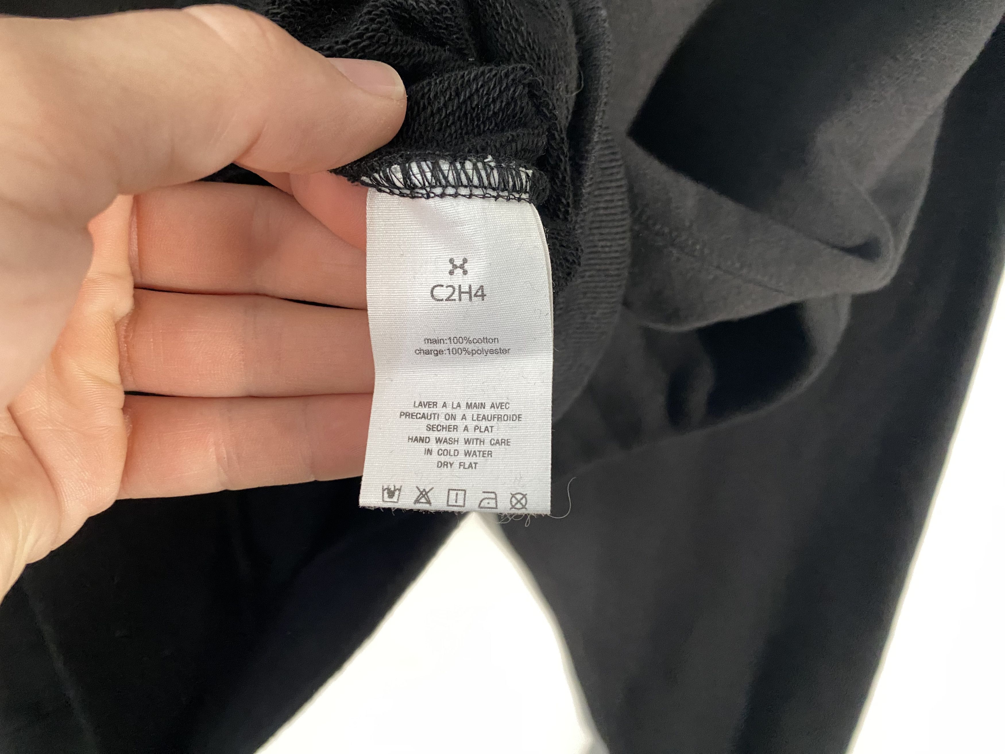 C2H4 C2H4 Oversized Reconstructed Pullover Hoodie Black Size US M / EU 48-50 / 2 - 5 Thumbnail