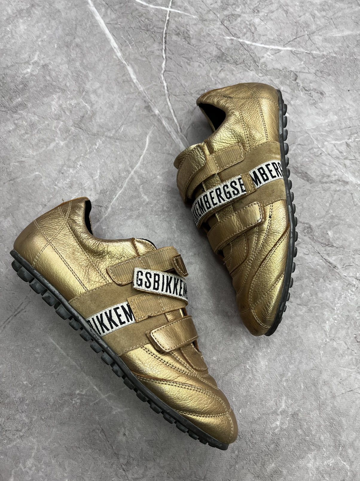 Dirk Bikkembergs VINTAGE GOLD LEATHER TRANING BIKKBERGS AVANT GARDE SHOES Size US 7.5 / EU 40-41 - 1 Thumbnail