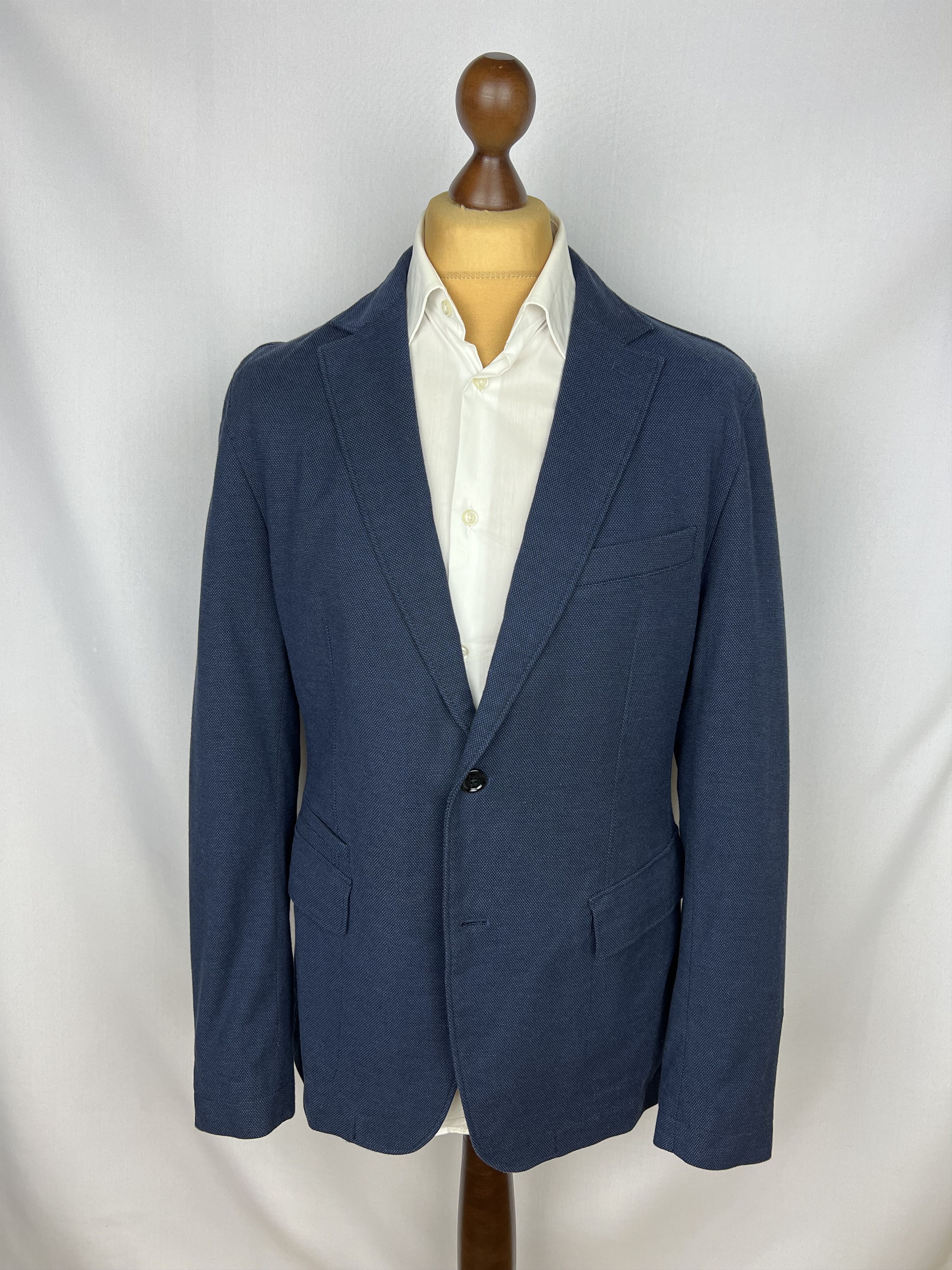 Hugo Boss Solid Textured Cotton Unlined Modern Sport Coat Size 40R - 1 Thumbnail