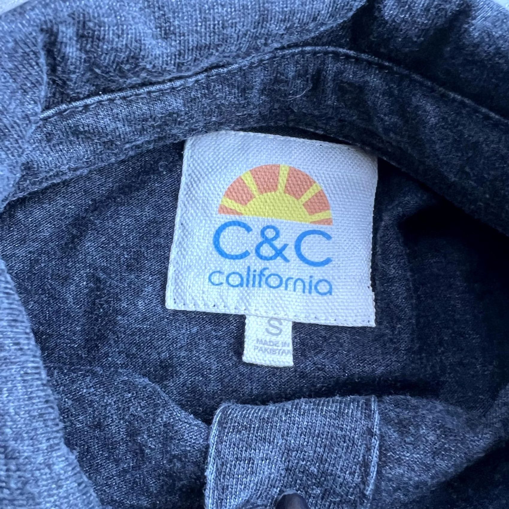 Vintage C&C California Shirt Womens Small Gray Button Front Long Sleeve Knit Size S / US 4 / IT 40 - 3 Thumbnail