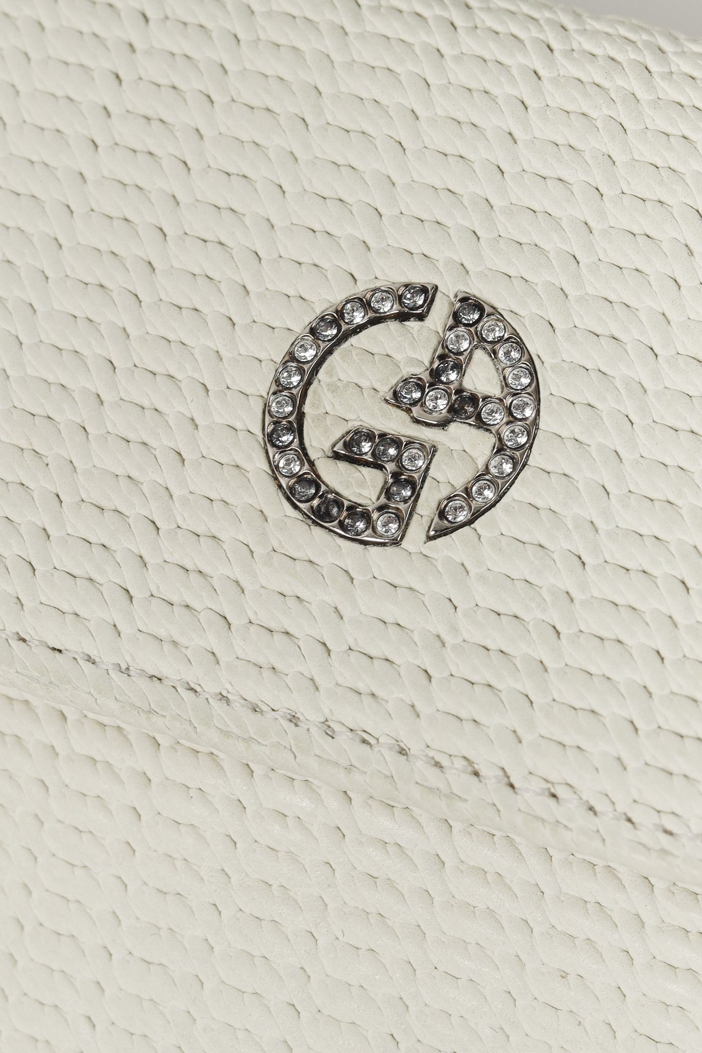 Giorgio Armani Giorgio Armani Textured-Faux-Leather Crystal-Logo Wallet Size ONE SIZE - 5 Thumbnail