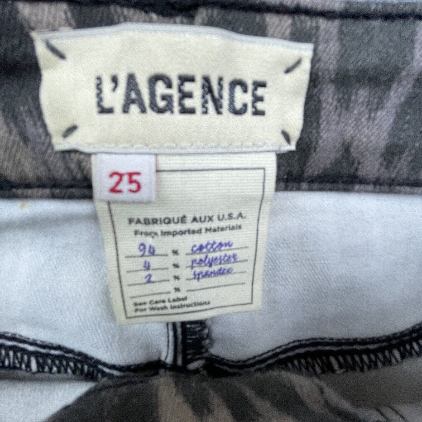 L'AGENCE L'Agence Jeans Women 25 Cheetah Marguerite High Rise Leopard Size 25" / US 0 / IT 36 - 3 Thumbnail