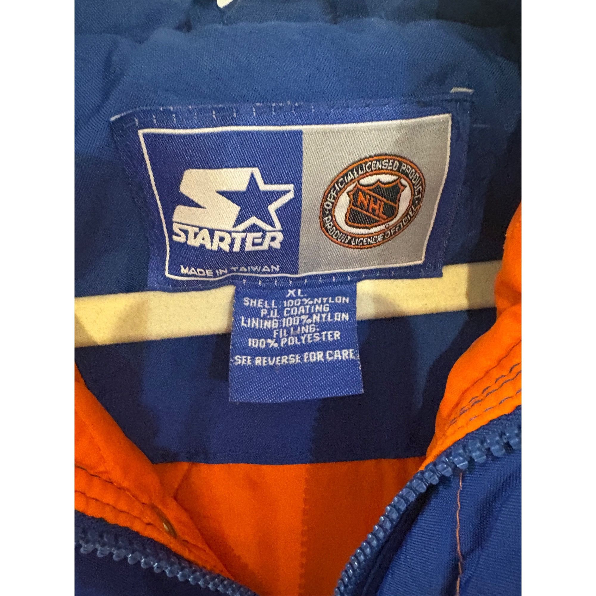 Starter Vintage 90s Starter New York Islanders NHL Full Zip Hooded P Size US XL / EU 56 / 4 - 8 Thumbnail