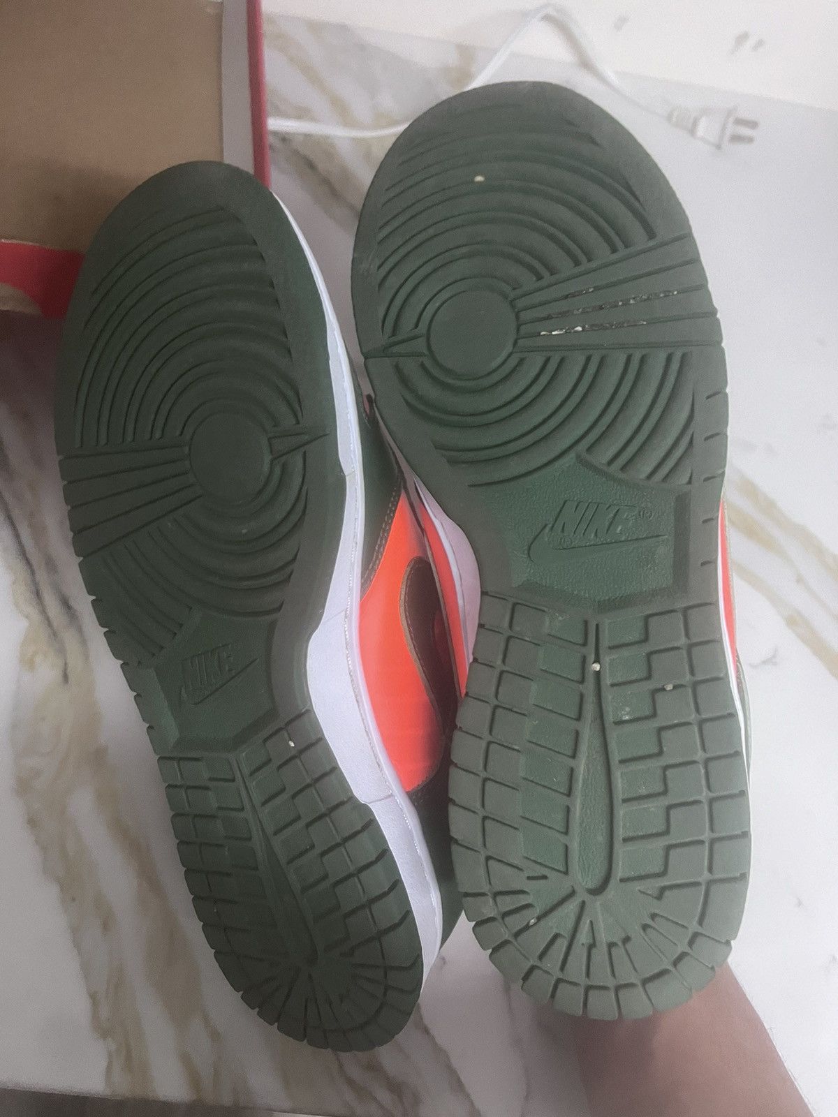 Nike Nike Dunk Low Orange and Forest Green Size US 8.5 / EU 41-42 - 4 Thumbnail