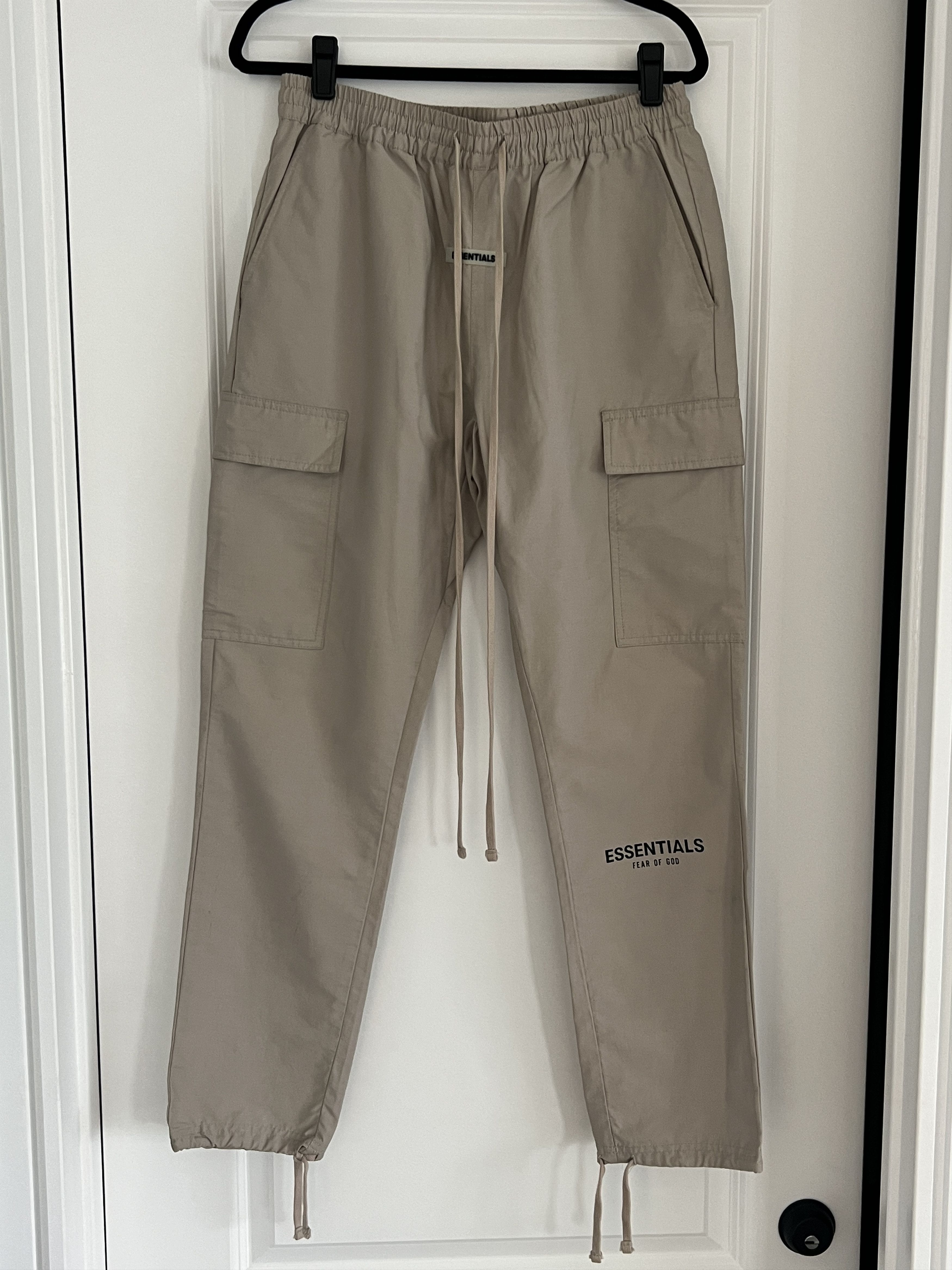 Fear of God Fear Of God Essentials Nylon Cargo Pants (FW19 - Tan) | Grailed