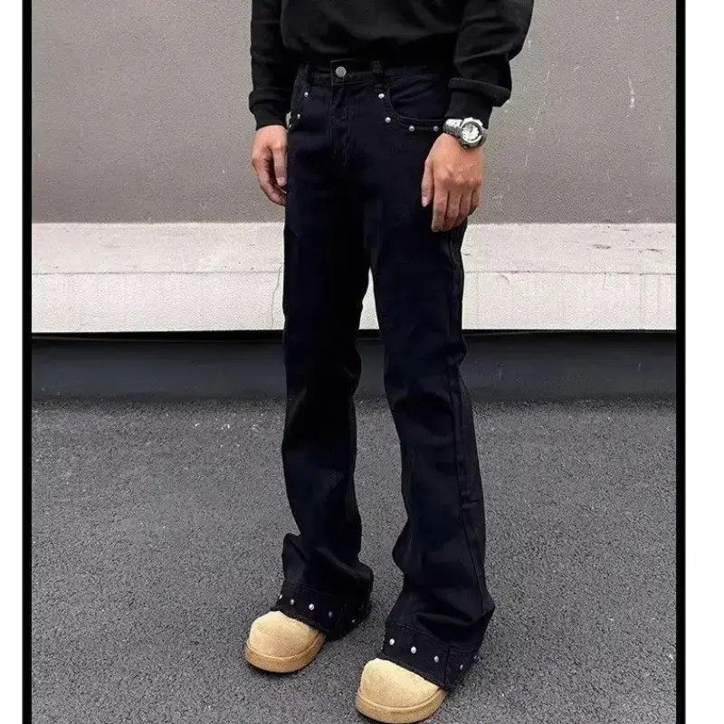 Japanese Brand Retro casual straight leg micro flared jeans Size US 30 / EU 46 - 2 Thumbnail