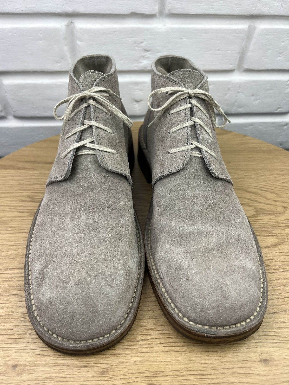 Jil Sander JIL SANDER Boots Suede Desert Shoes Lace Up Gray Men’s Size US 11 / EU 44 - 6 Thumbnail