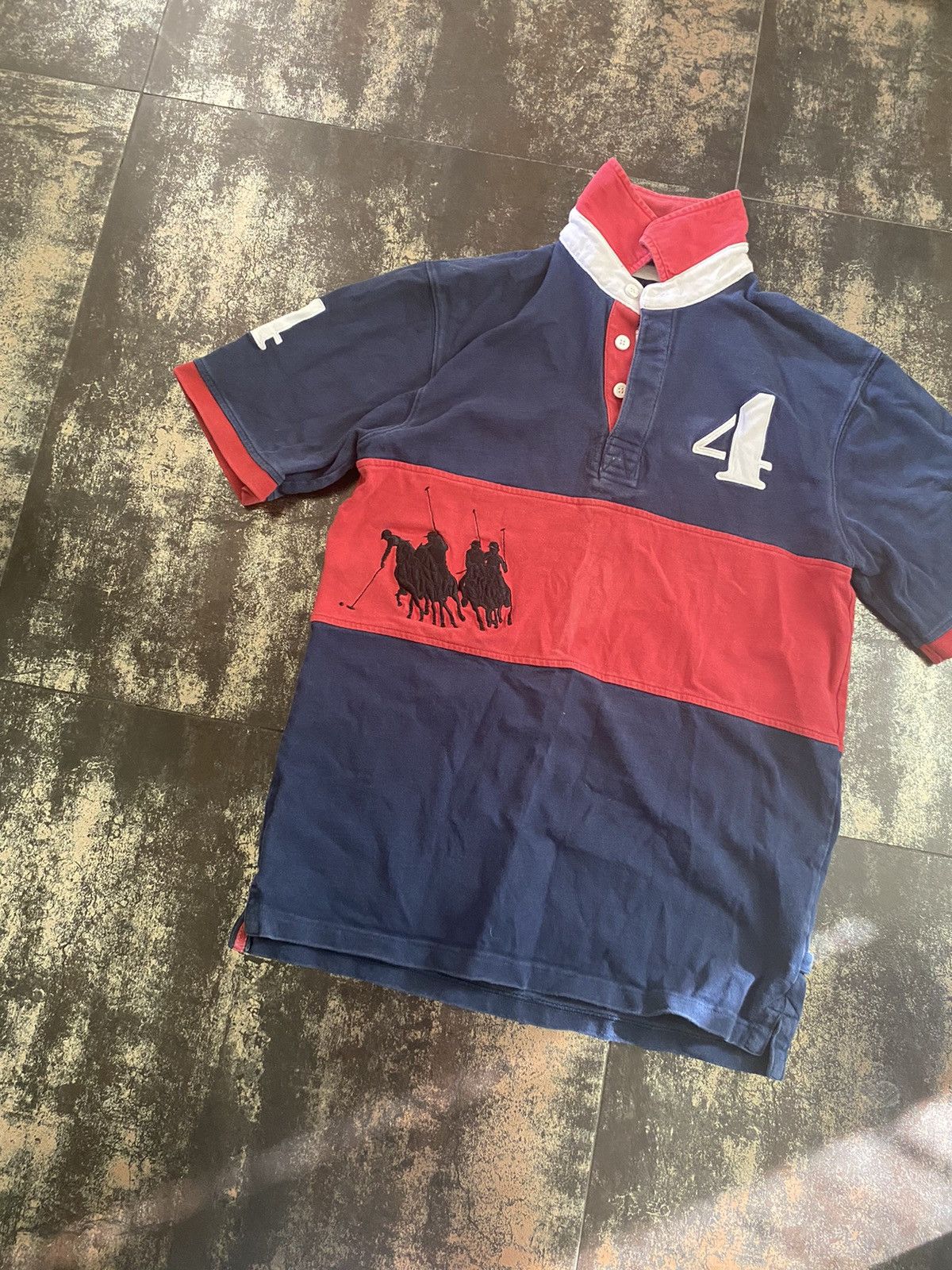 Polo Ralph Lauren × Vintage Polo Ralph Lauren style distressed rugby polo oversized Size US S / EU 44-46 / 1 - 2 Thumbnail