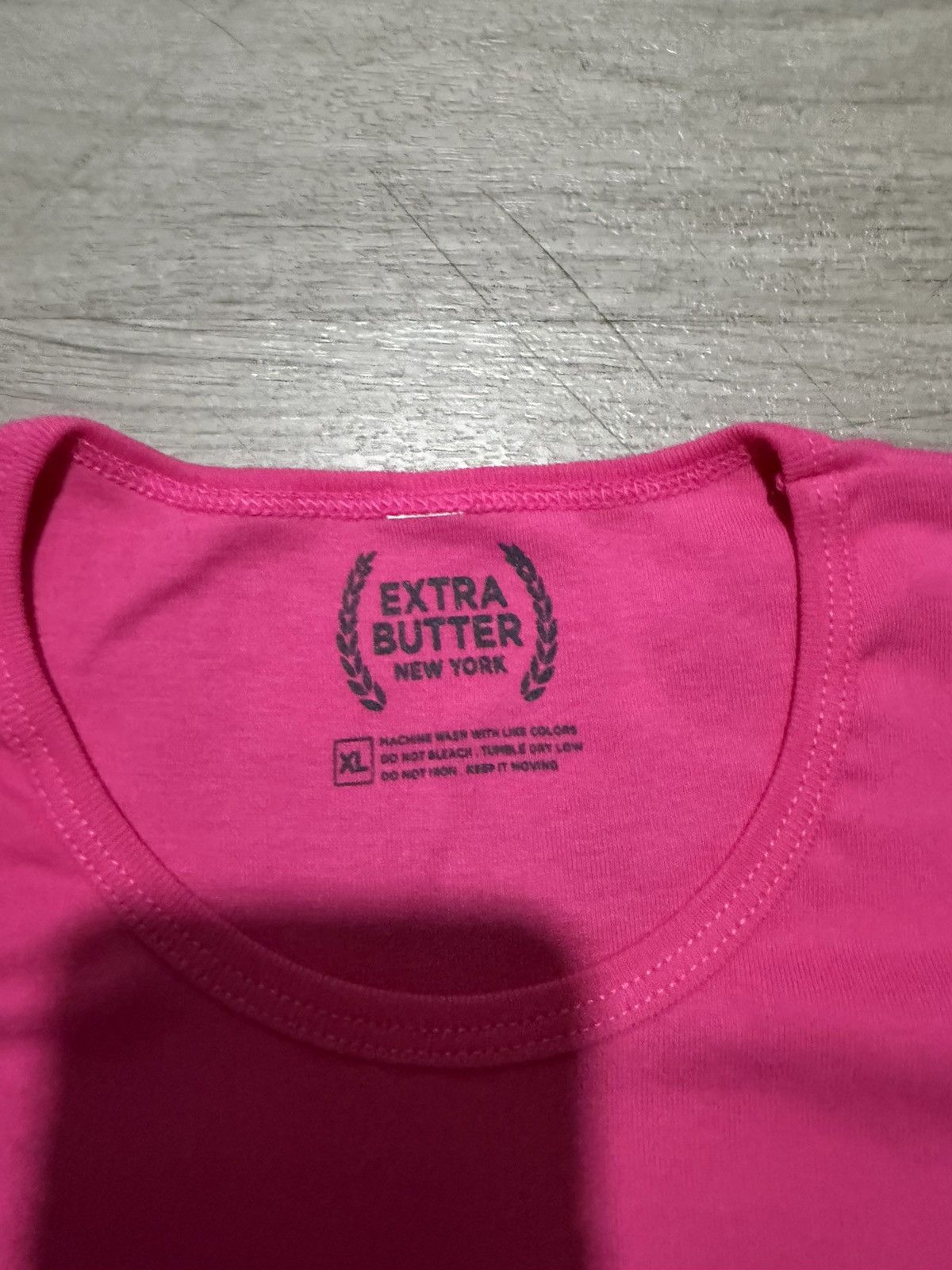 Extra Butter New York Pink Logo Baby Tee – 1XL, Men's — image 3 of 3
