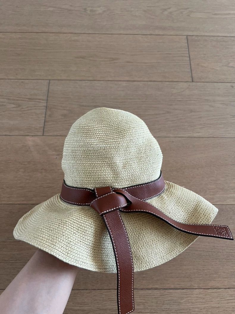 Loewe LOEWE Brown straw sun hat Size ONE SIZE - 2 Thumbnail