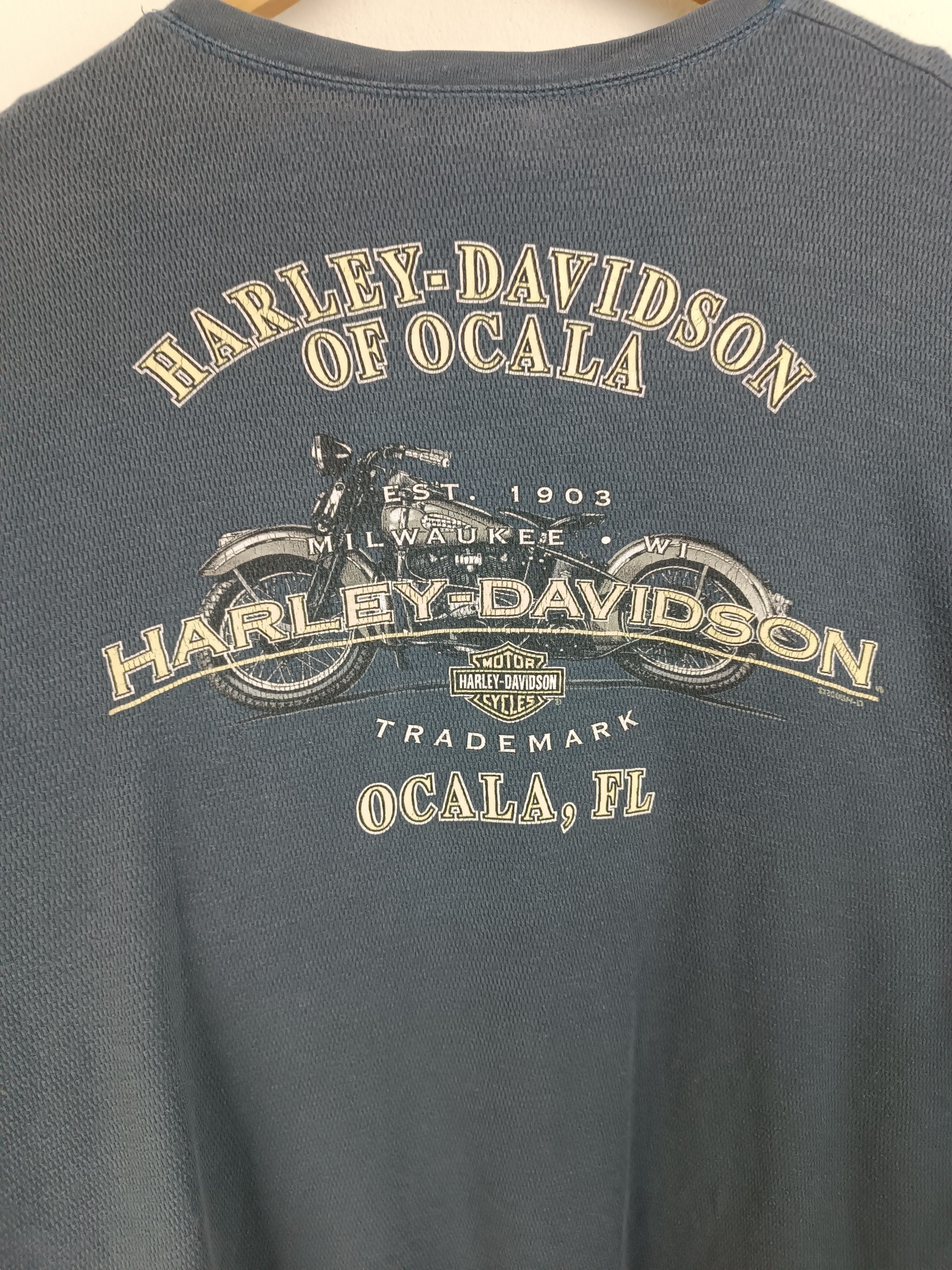 Harley Davidson VINTAGE Y2K HARLEY DAVIDSON OCALA FL VERY RARE CHOPPER MESH Size US XL / EU 56 / 4 - 15 Thumbnail