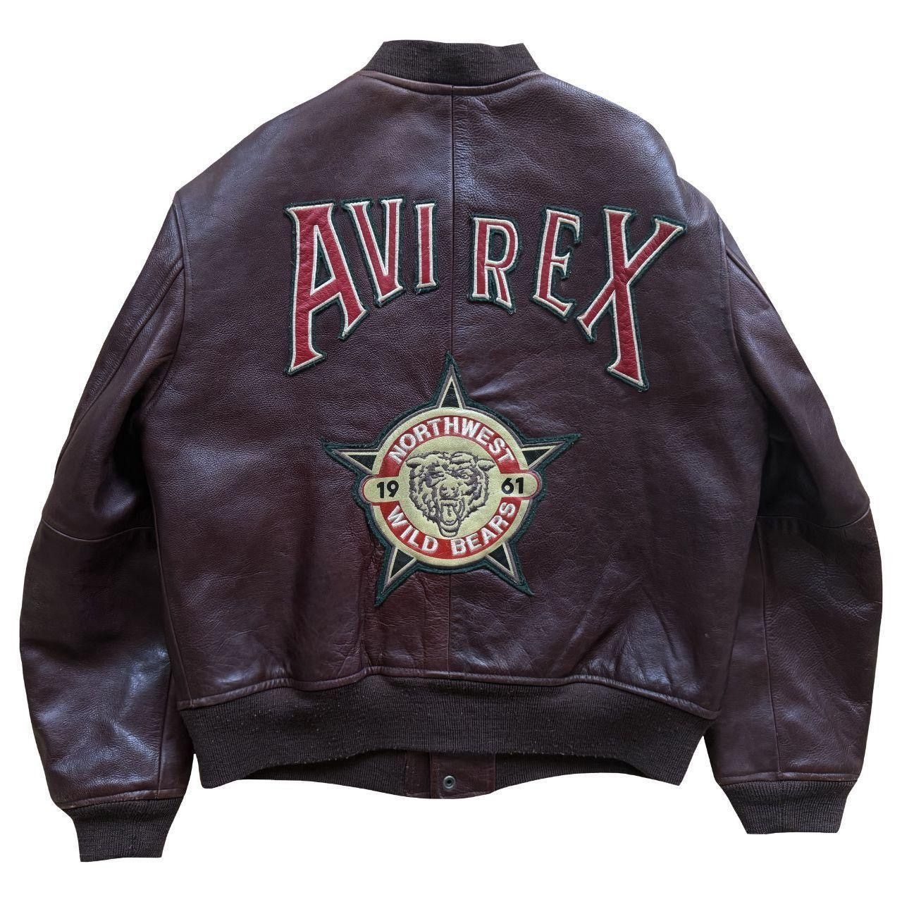 Avirex Avirex North West Wildbears Leather Varsity Jacket Size US S / EU 44-46 / 1 - 2 Thumbnail