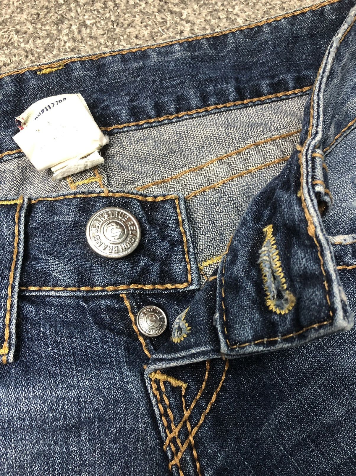 Japanese Brand × True Religion × Vintage Vintage Faded Blue True Religion Ella Rainbow Flare Jeans Size 30" / US 8 / IT 44 - 20 Thumbnail