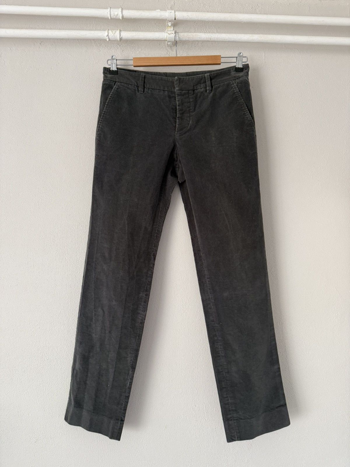 Gucci Skinny Corduroy Pants in Washed Olive Green Size US 30 / EU 46 - 3 Thumbnail