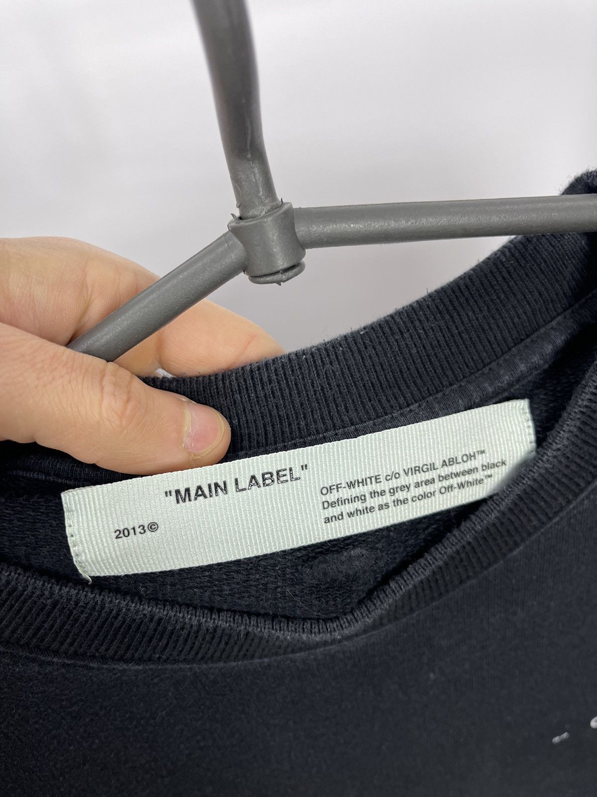 Off-White Off-White Sweatshirt Size S Black Big Logo Size US S / EU 44-46 / 1 - 5 Thumbnail