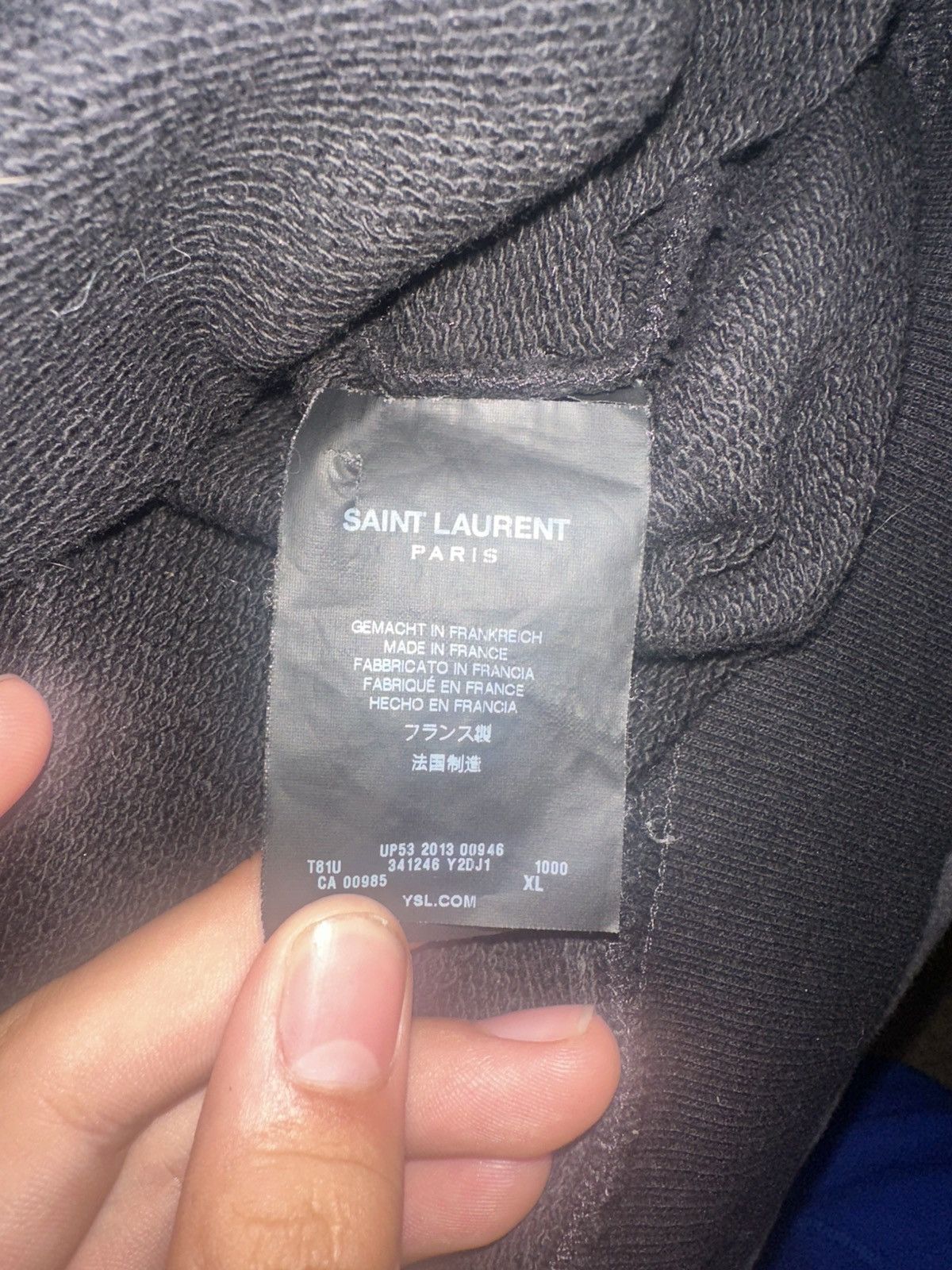 Saint Laurent Paris FW13 Yves Saint Laurent Leather Lamb Sweater Longsleeve Size US XS / EU 42 / 0 - 4 Thumbnail