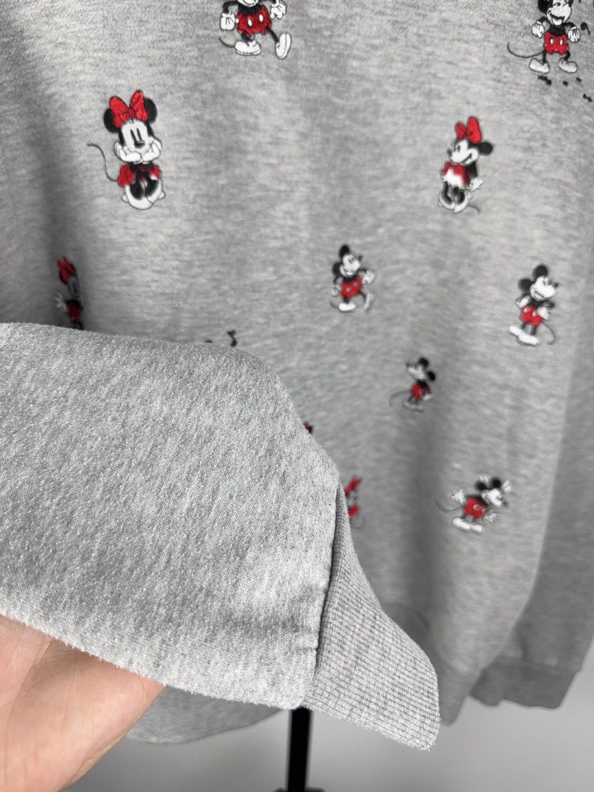 Mickey Mouse Vintage 00s Disney Multi Logo Micky / Mini Mouse Sweatshirt Size M / US 6-8 / IT 42-44 - 3 Thumbnail