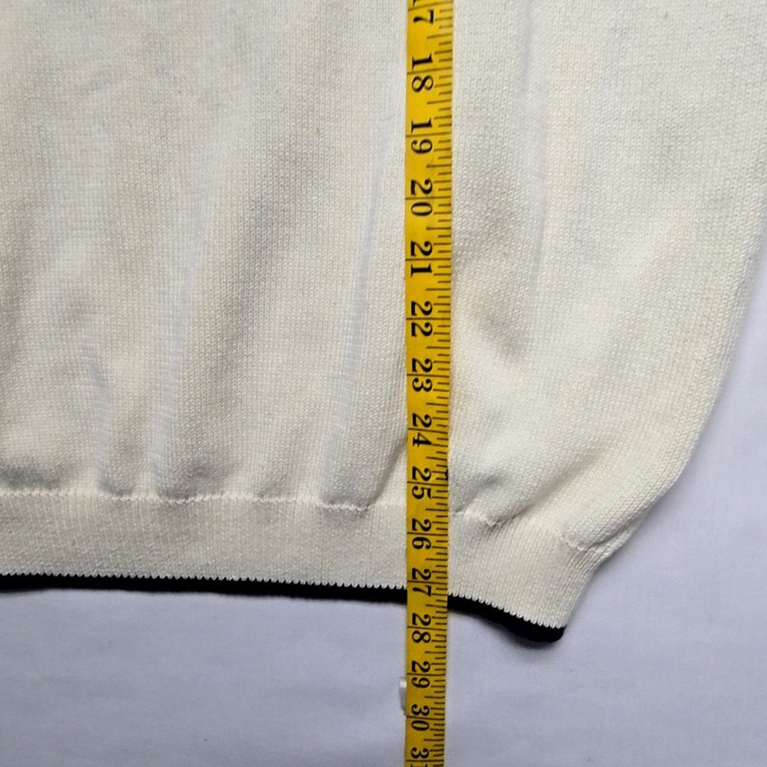 John Ashford John Ashford Golf Sweater XL Argyle Cream V-neck Knitwear Size US XL / EU 56 / 4 - 10 Thumbnail