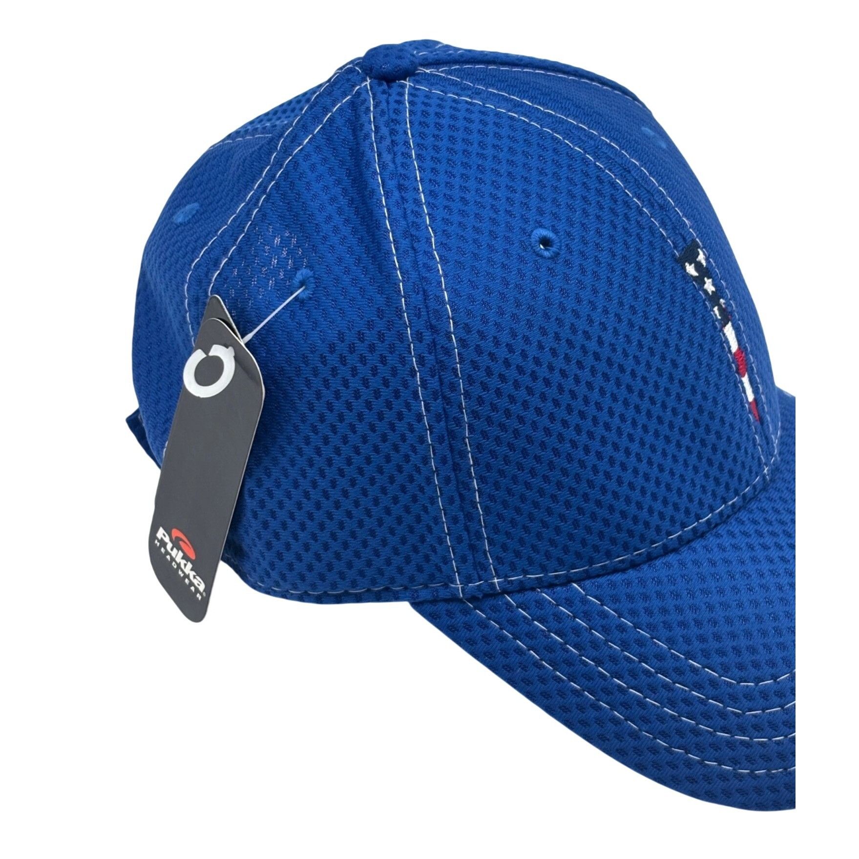 Other Pukka Stars-and-Stripes-Embroidered-Tee, Mesh Golf Cap, Blue Size ONE SIZE - 6 Thumbnail