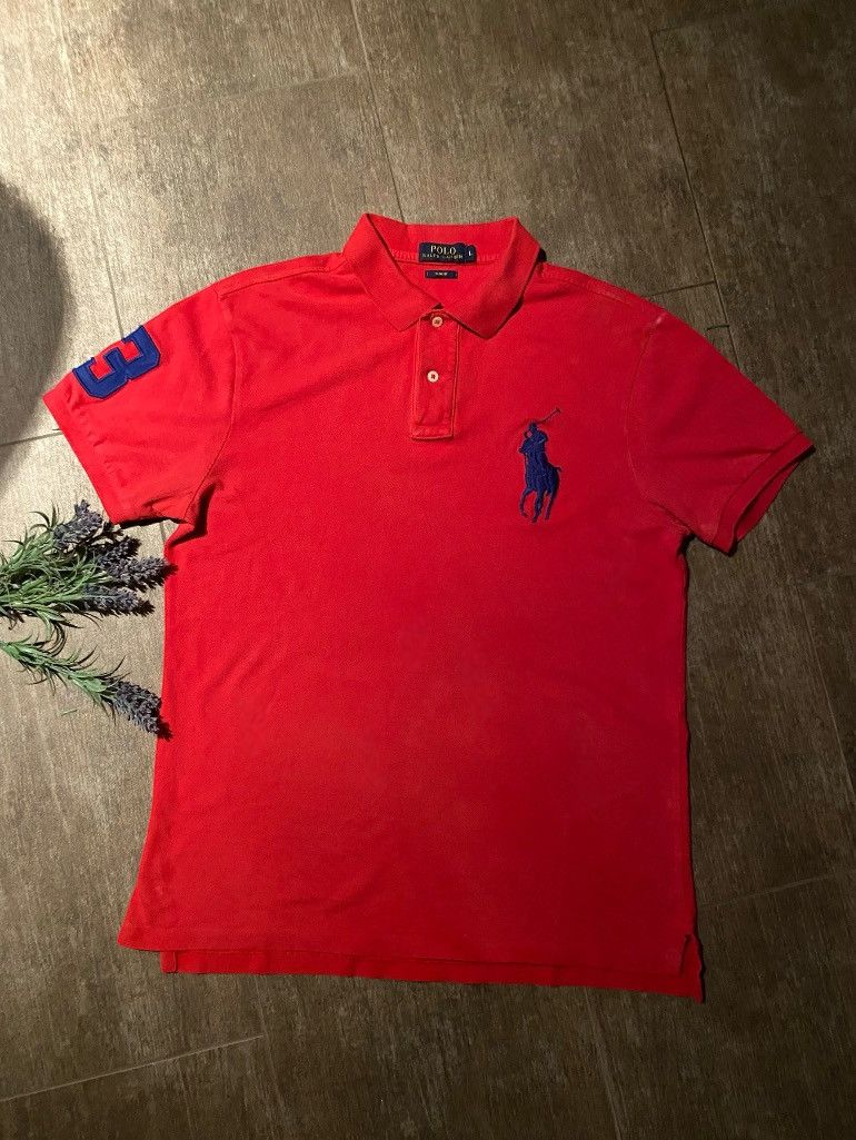 Polo Ralph Lauren Red Polo Ralph Lauren Poloshirt Chief Keef | Size L | 10/-10 Size US L / EU 52-54 / 3 - 1 Thumbnail