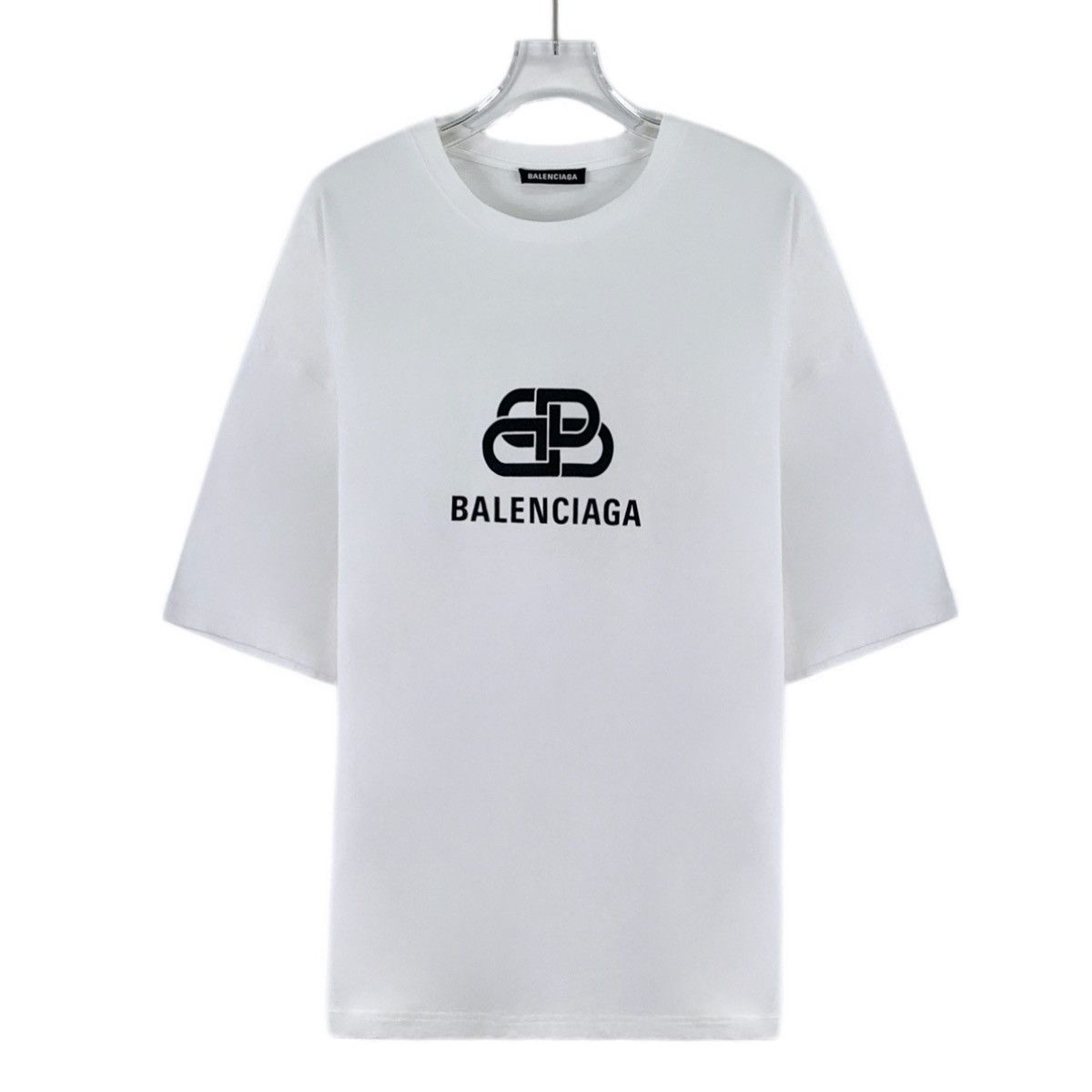 BALENCIAGA ×  23SS GAME SHIRT Balenciaga Balenciaga 23ss letter logo rhinestone short sleeved