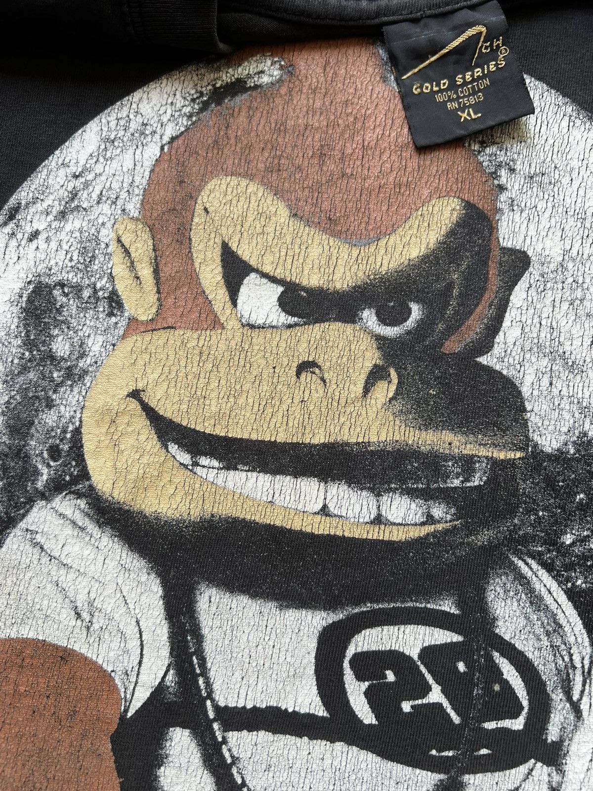 Vintage VTG ‘90s Donkey Kong Video Game Tee Shirt Hustler Zelda Size US XL / EU 56 / 4 - 5 Thumbnail