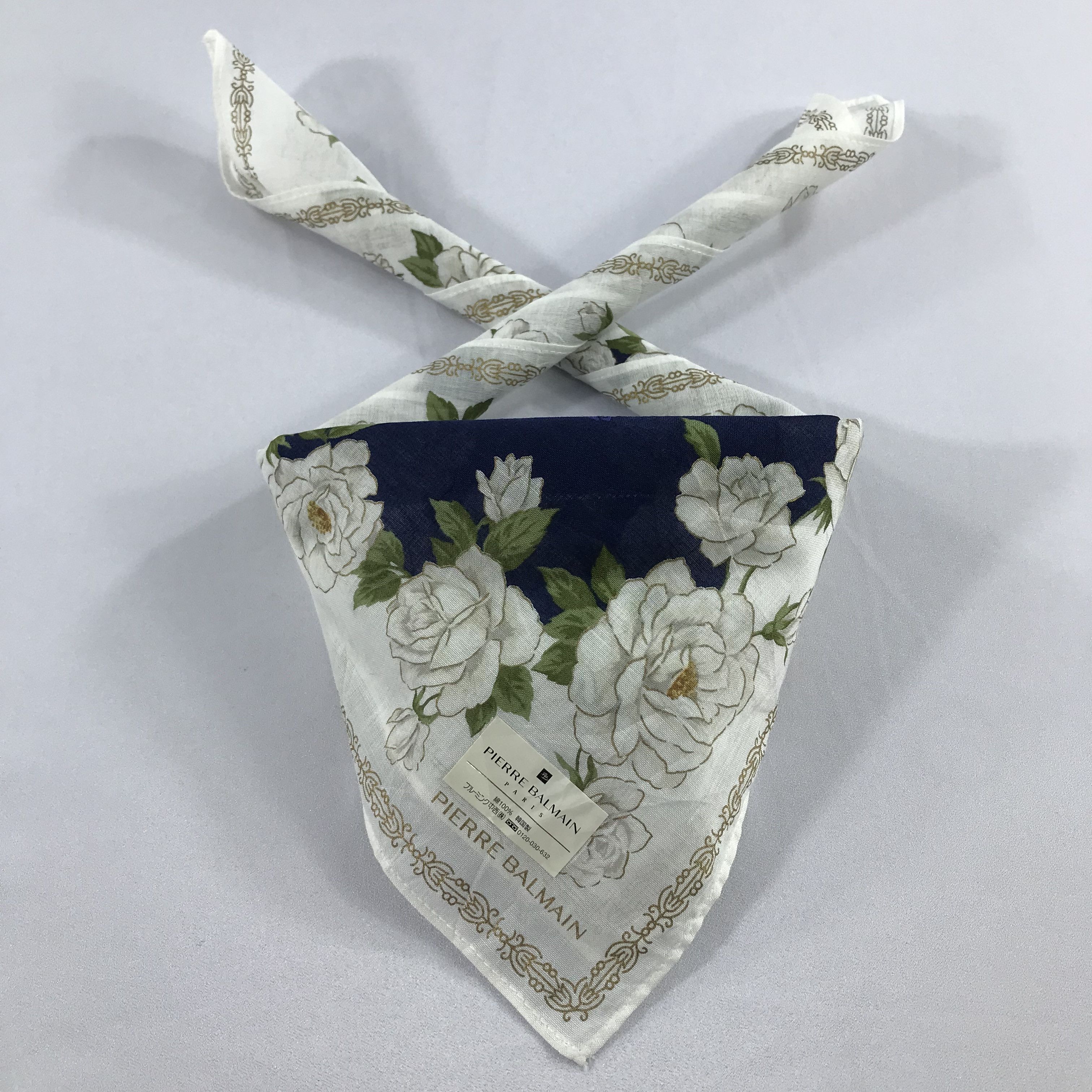 Pierre Balmain × Vintage Pierre Balmain Bandana / Handkerchief / Neckerchief - S2072 Size ONE SIZE - 3 Thumbnail
