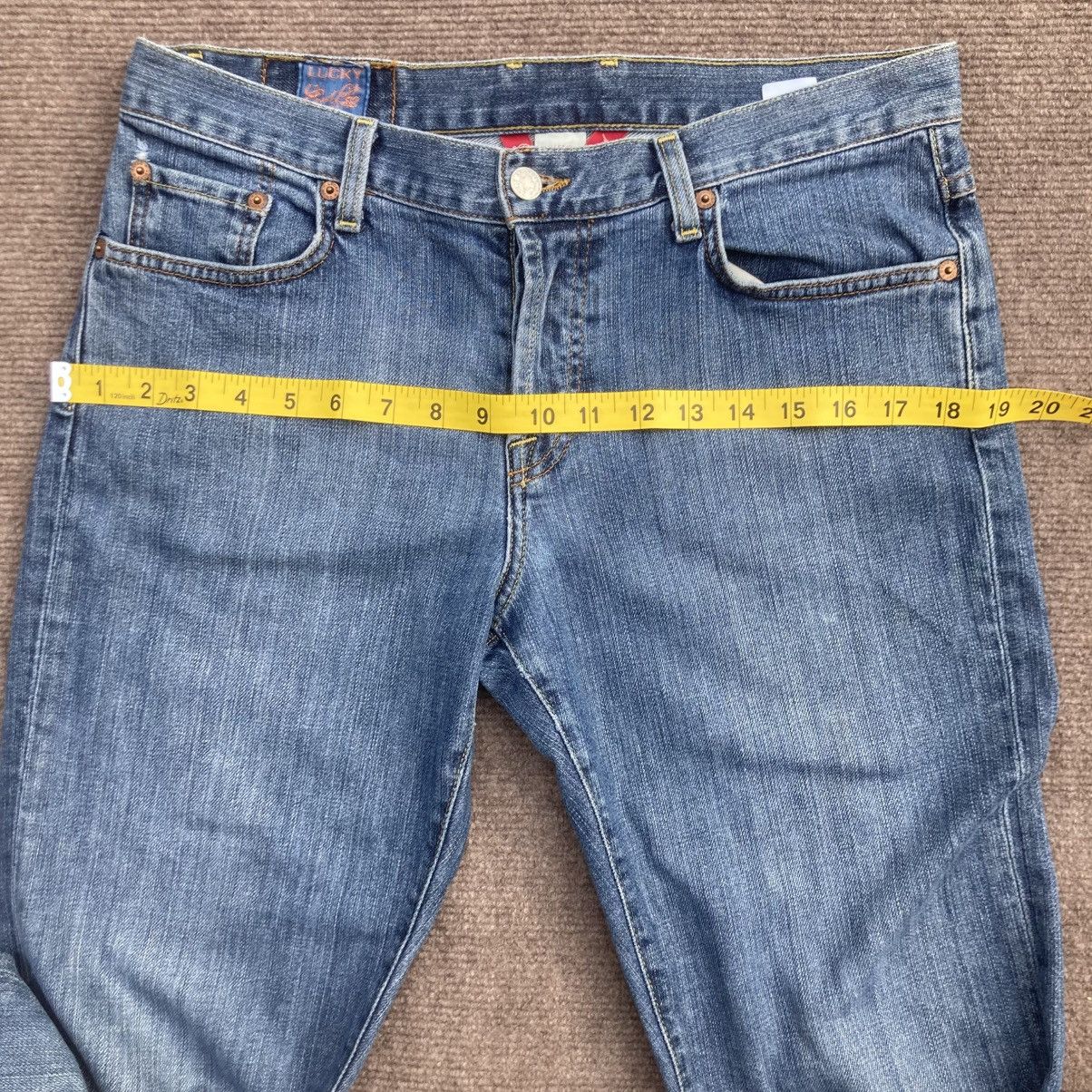 Lucky Brand Vtg Y2k Lucky Brand Easy Rider Owl Gusset Flare Jean 29 USA Size 29" - 9 Thumbnail