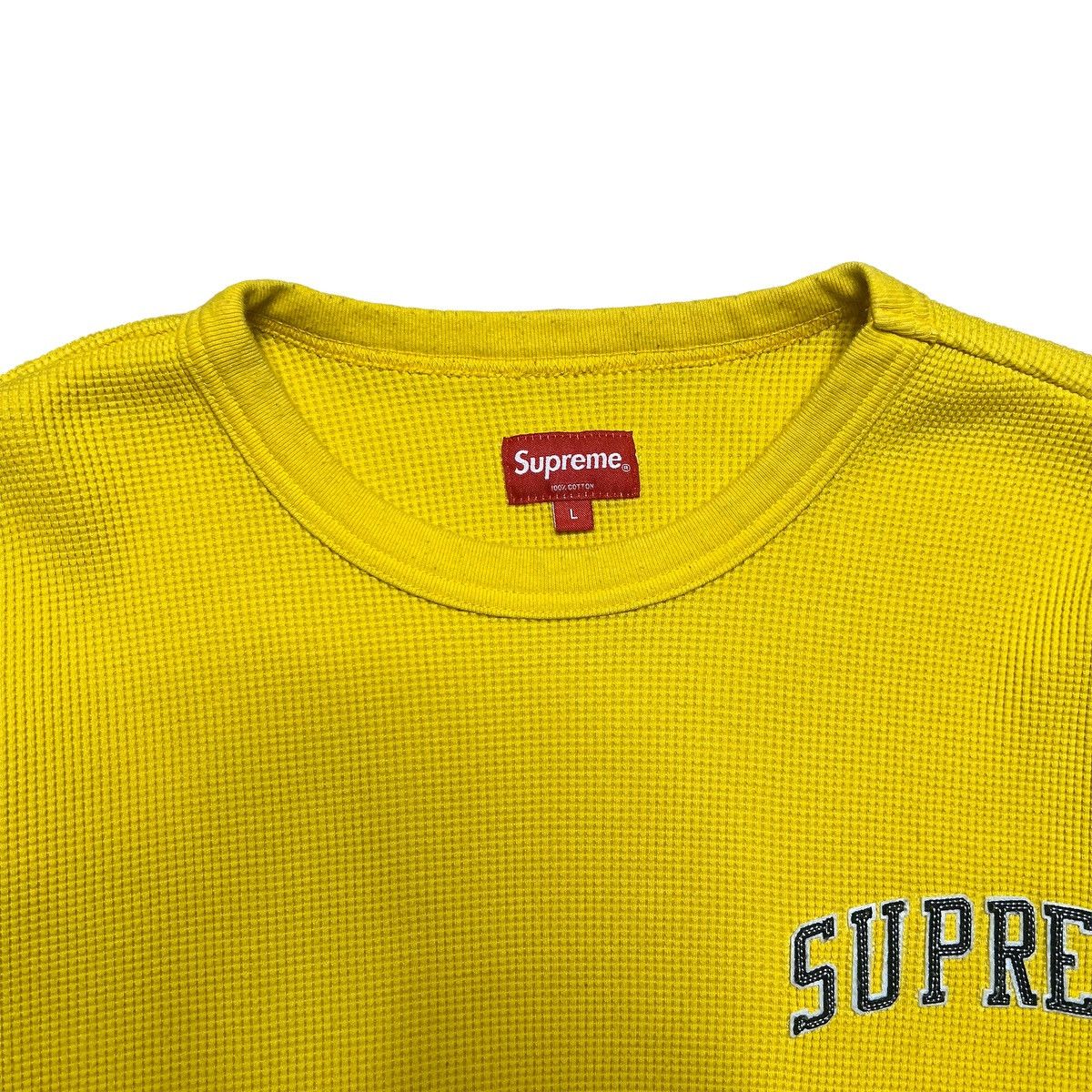 Supreme Supreme Arc Logo L/S Thermal Yellow FW17 Size US L / EU 52-54 / 3 - 4 Thumbnail