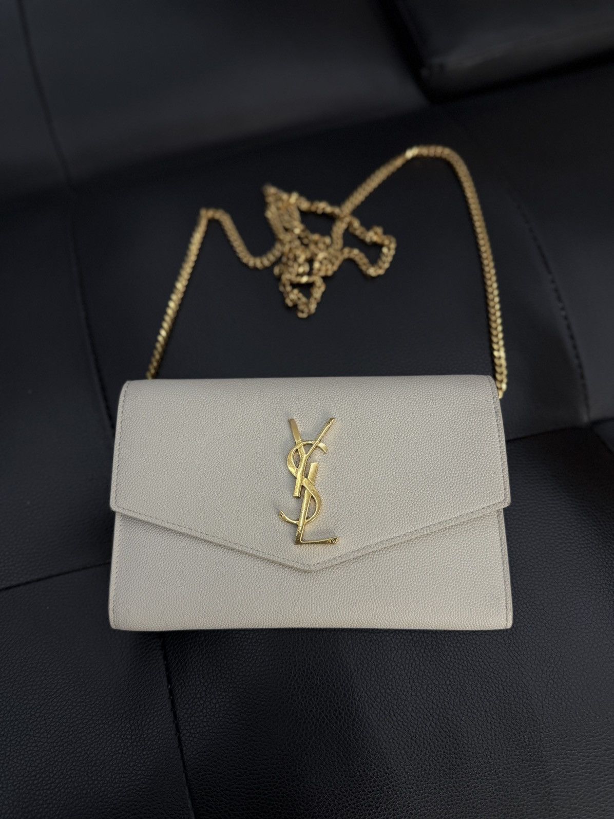 Saint Laurent Paris Saint Laurent Paris Uptown White Chain Bag Women Size ONE SIZE - 2 Thumbnail