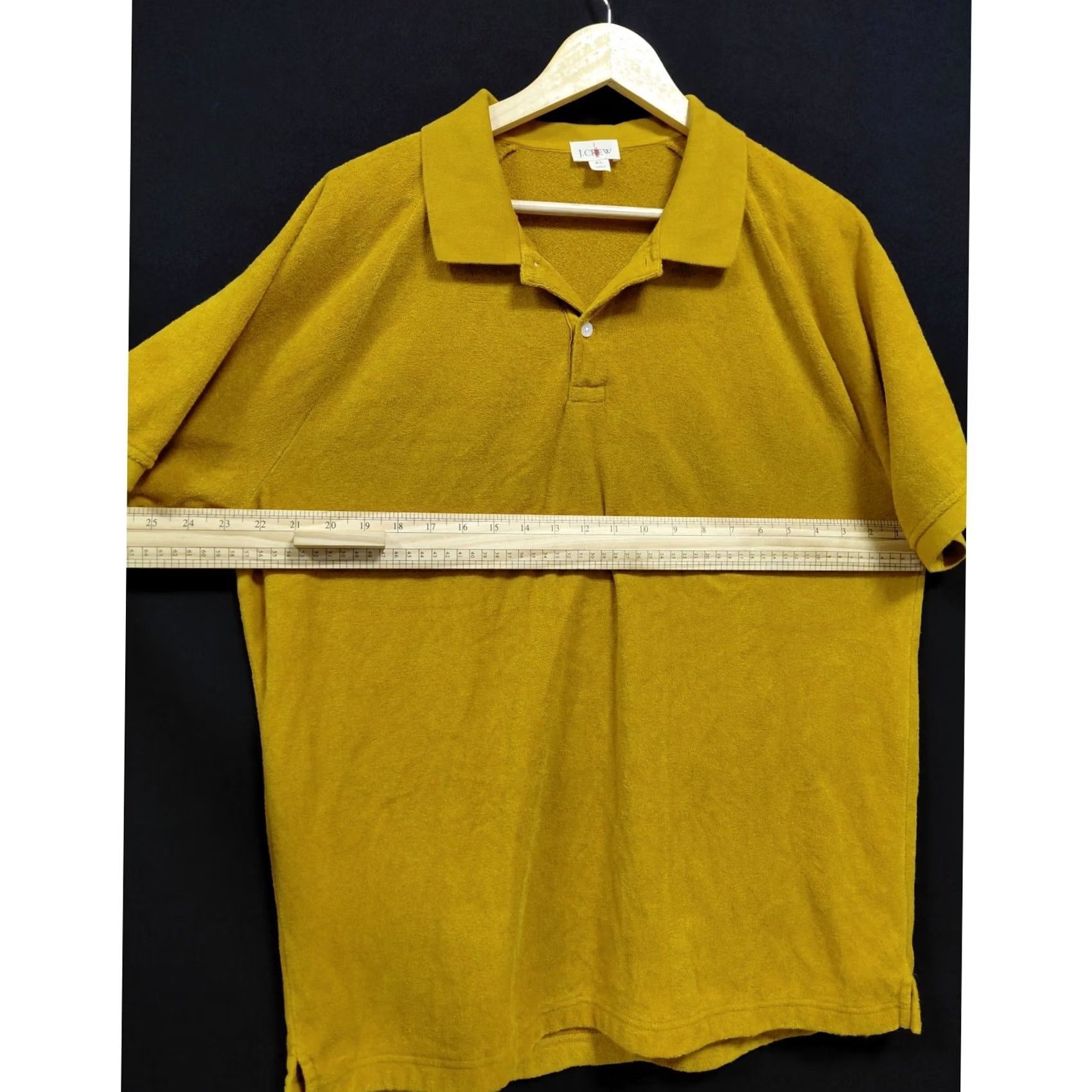 J.Crew J.Crew Mustard Yellow Solid Knit Men XL Polo Shirt Size US XL / EU 56 / 4 - 4 Thumbnail