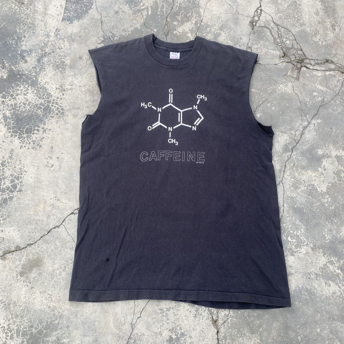 Vintage 1991 Caffeine Crop Sleeves tee Size US L / EU 52-54 / 3 - 1 Thumbnail
