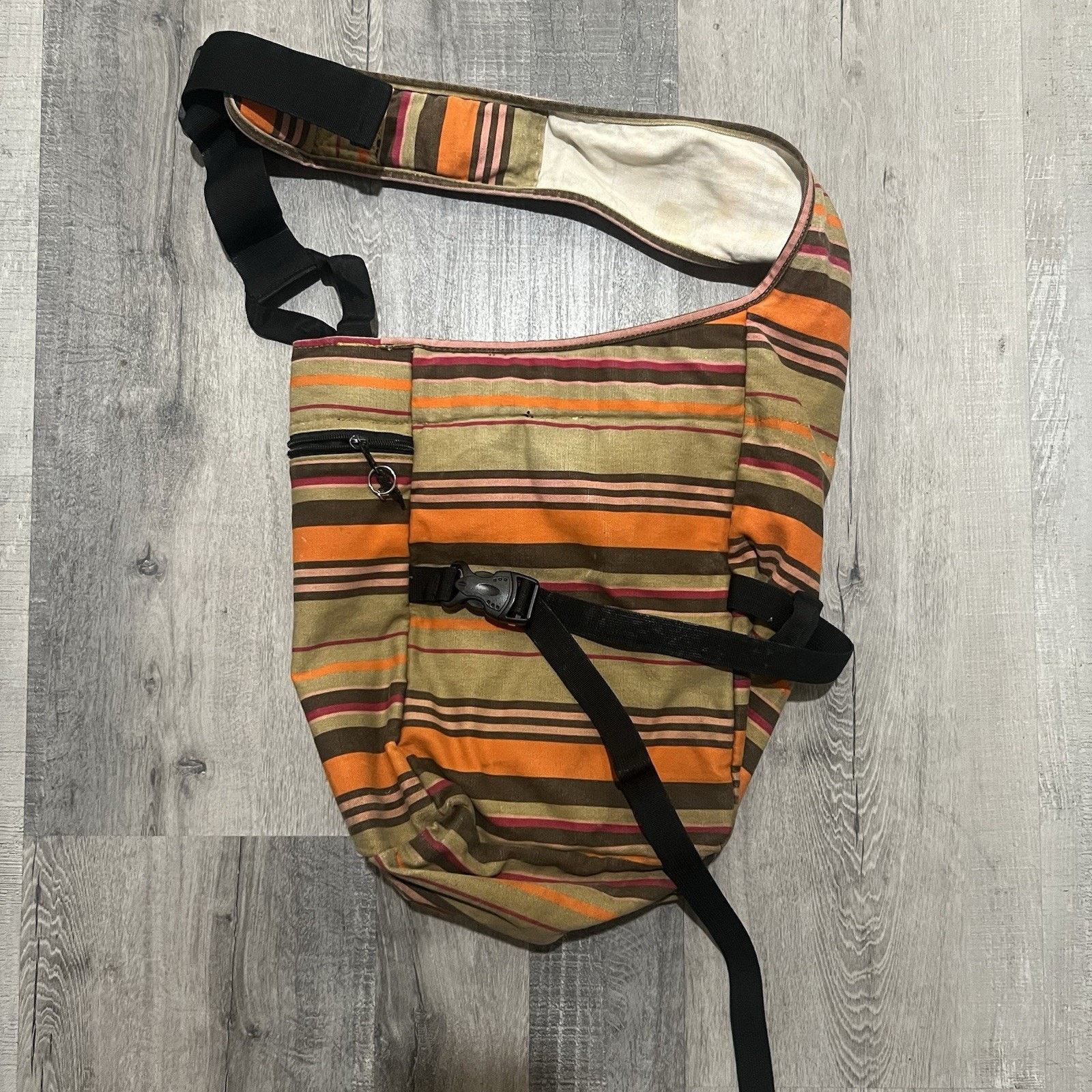 KAVU Kavu Striped Multicolored Crossbody Bag Purse Shoulder Strap Size ONE SIZE - 2 Thumbnail