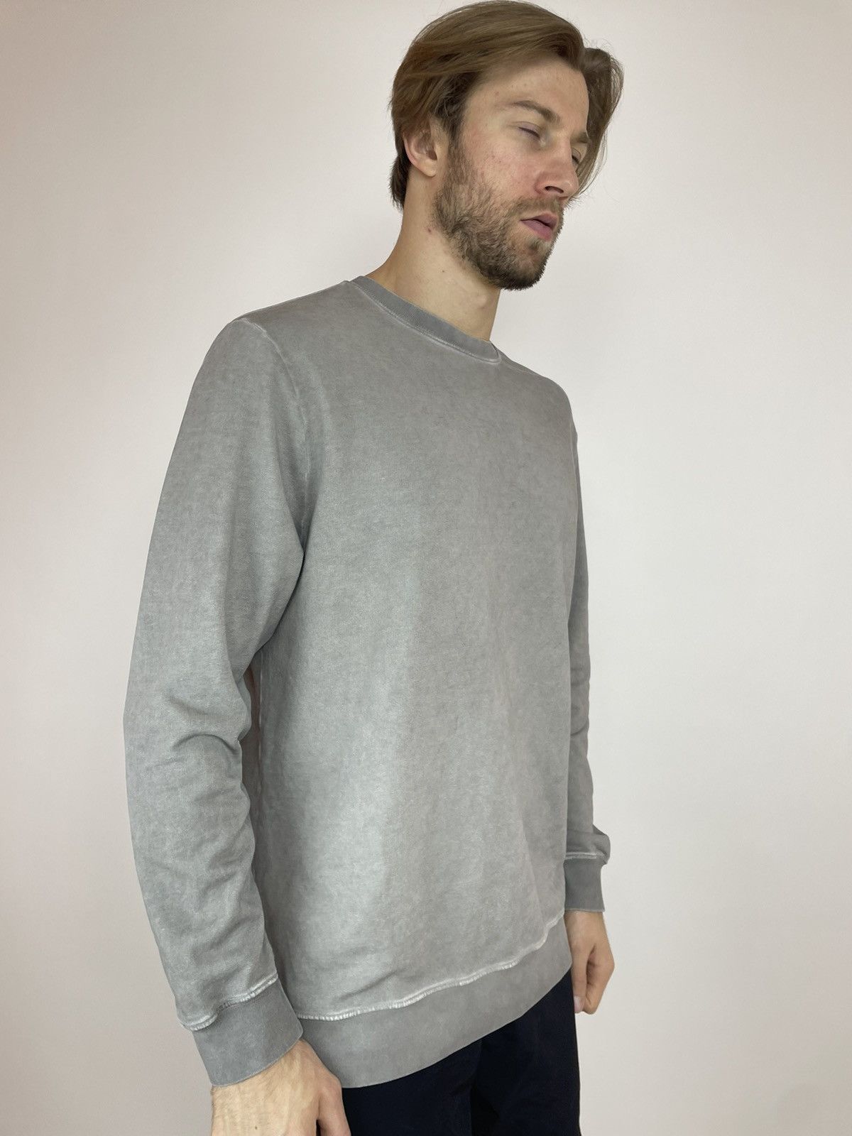 Japanese Brand Engelbert Strauss Washed grey Long sleeve Mens size L Size US L / EU 52-54 / 3 - 7 Thumbnail