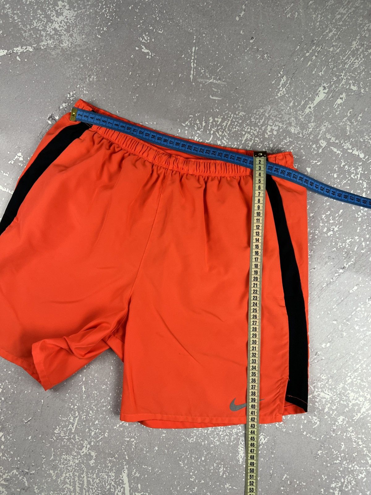 Nike Nike Dri Fit Running Swoosh Shorts Mens M Acid Orange Size US 32 / EU 48 - 9 Thumbnail