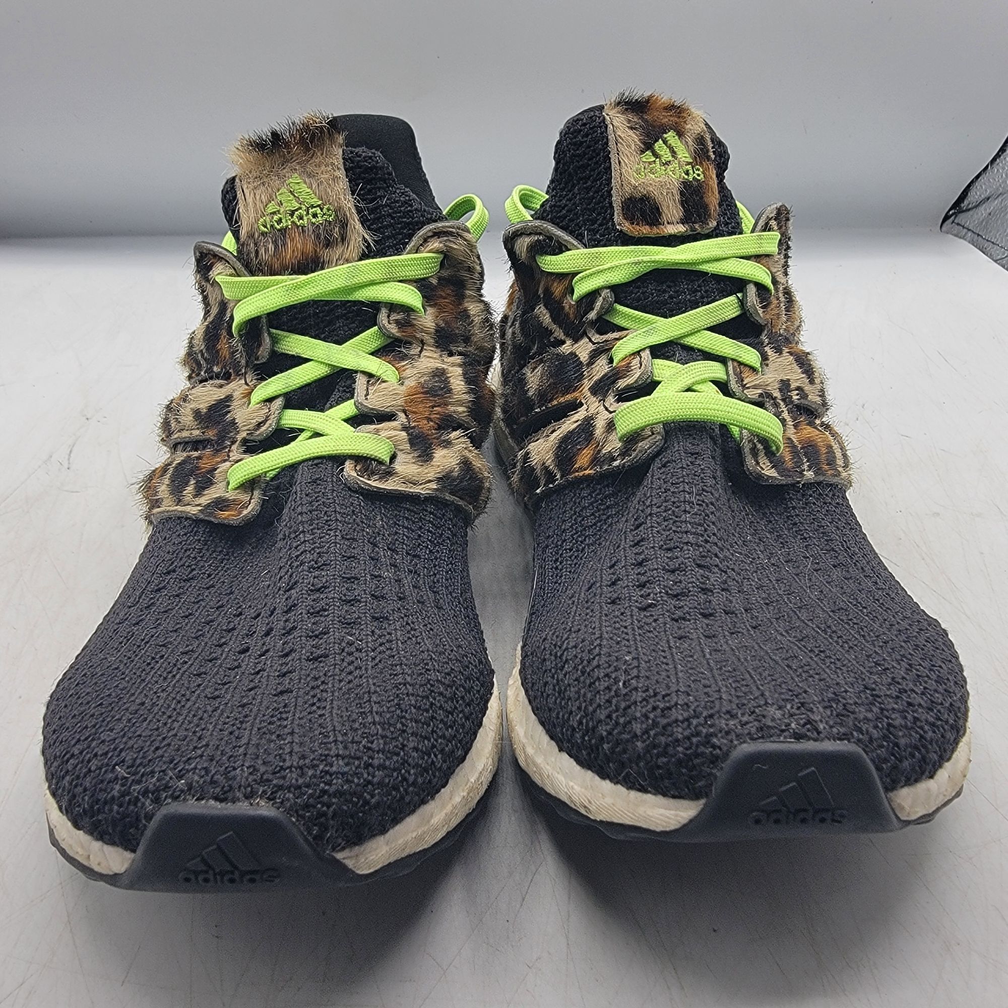 Adidas Adidas UltraBoost DNA Mens 5.5 Animal Pack Leopard Print Bla Size US 5.5 / EU 38 - 2 Thumbnail
