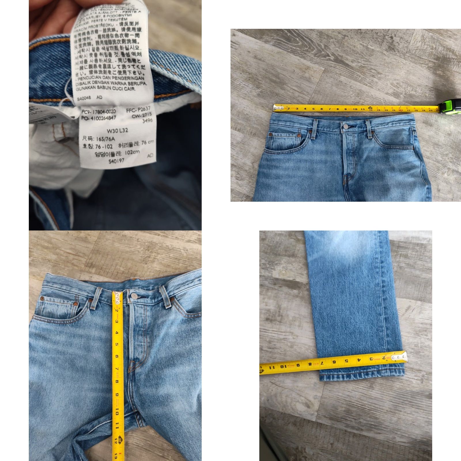 Levi's VINTAGE Levi's 501 CT Jeans Women 35x28 Button Fly Distressed Blue Jeans Regular Fit 5-Pocket Denim Spirit: Biker Grunge Mens Size 24" / US 00 / IT 34 - 8 Thumbnail
