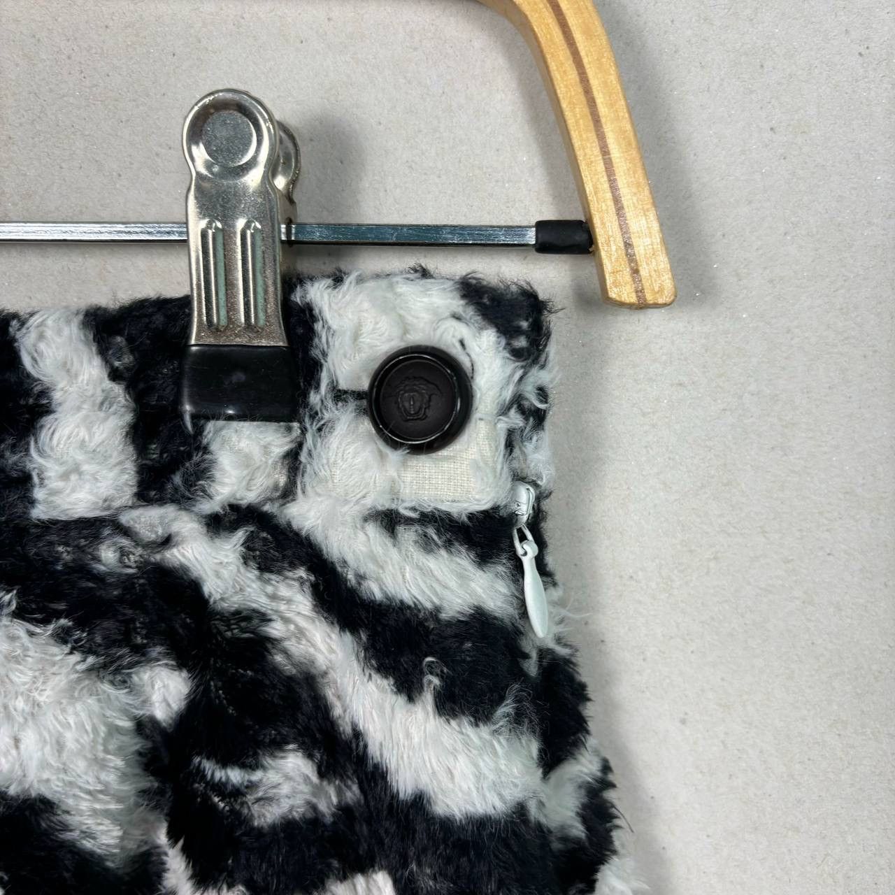 Versace × Versace Jeans Couture Versace Jeans Couture Fuzzy Zebra Print Skirt Size 28" / US 6 / IT 42 - 4 Thumbnail