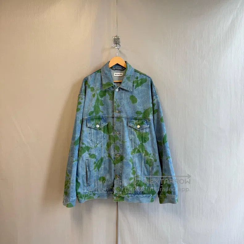 Balenciaga Balenciaga Moss printed denim jacket Size XXS / US 00 / IT 34 - 2 Thumbnail