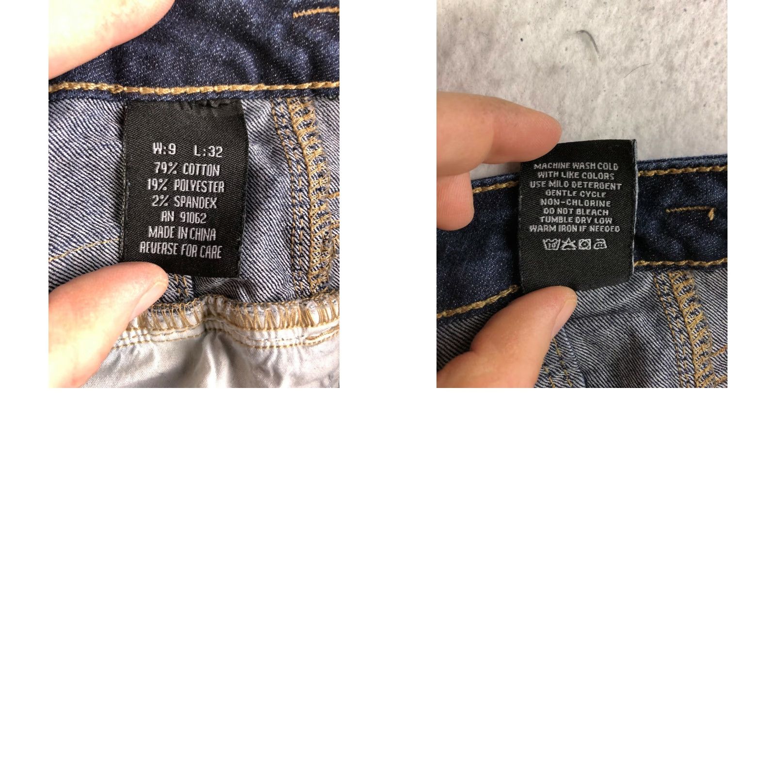 Vintage Standards & Practices Juniors Size 9 High Rise Skinny Dark Wash Blue Denim Jeans Size 30" / US 8 / IT 44 - 8 Thumbnail