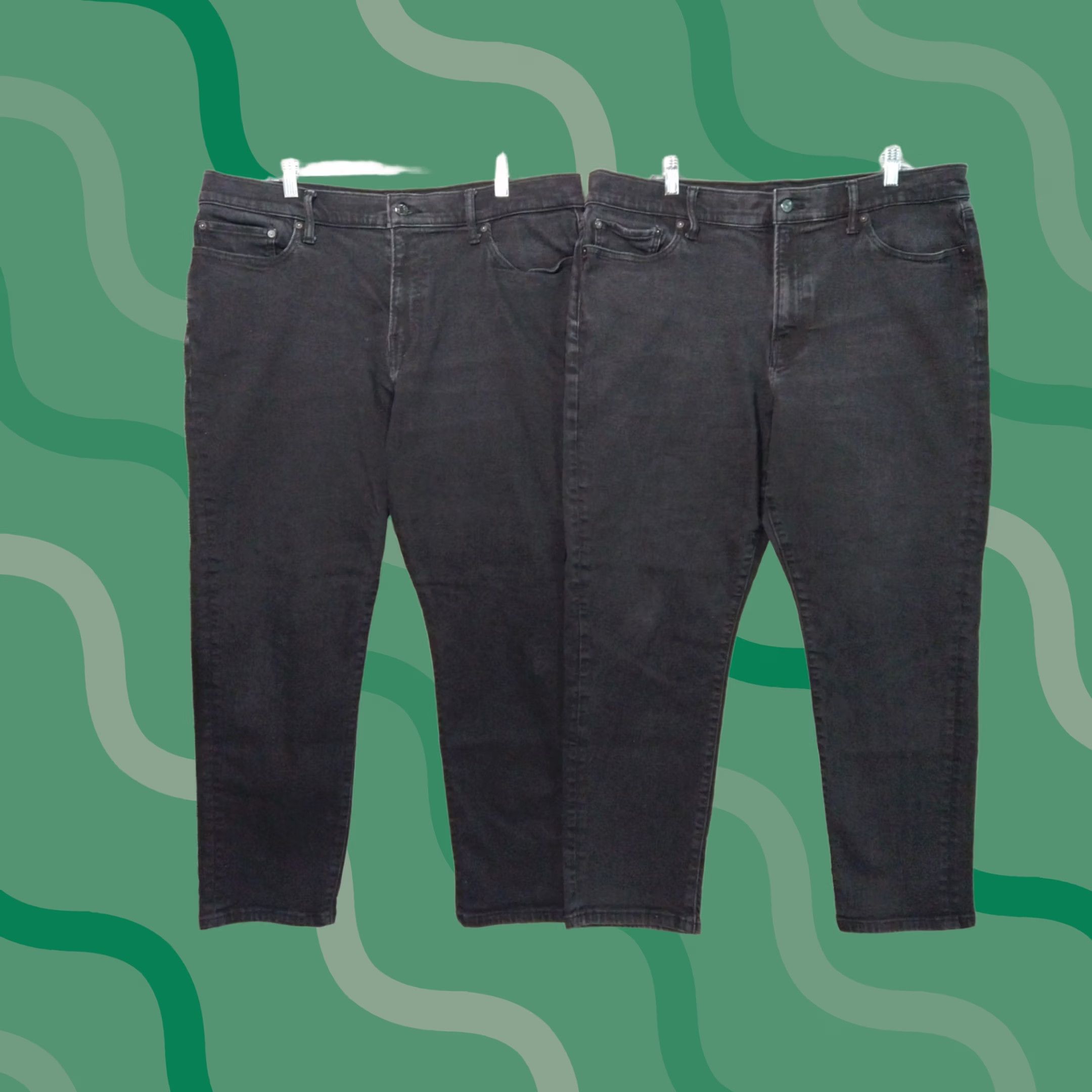 Lucky Brand Lucky Brand Jeans Mens 38x30 Black Denim Athletic Straight 5-Pocket Stretch Vintage No Shirt Men Jeans Size US 38 / EU 54 - 1 Thumbnail
