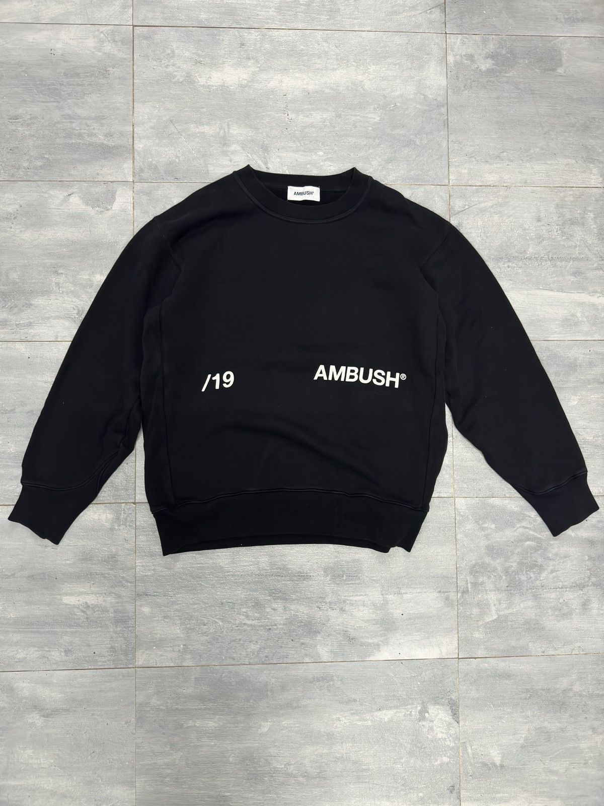 Ambush Design AMBUSH AW19 Crew Sweat Black Size US L / EU 52-54 / 3 - 1 Thumbnail
