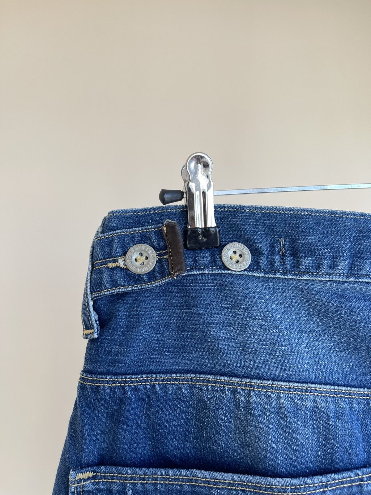 Levi's Engineered Jeans Twisted Seam Denim Shorts Vintage 2000s Size US 32 / EU 48 - 15 Thumbnail