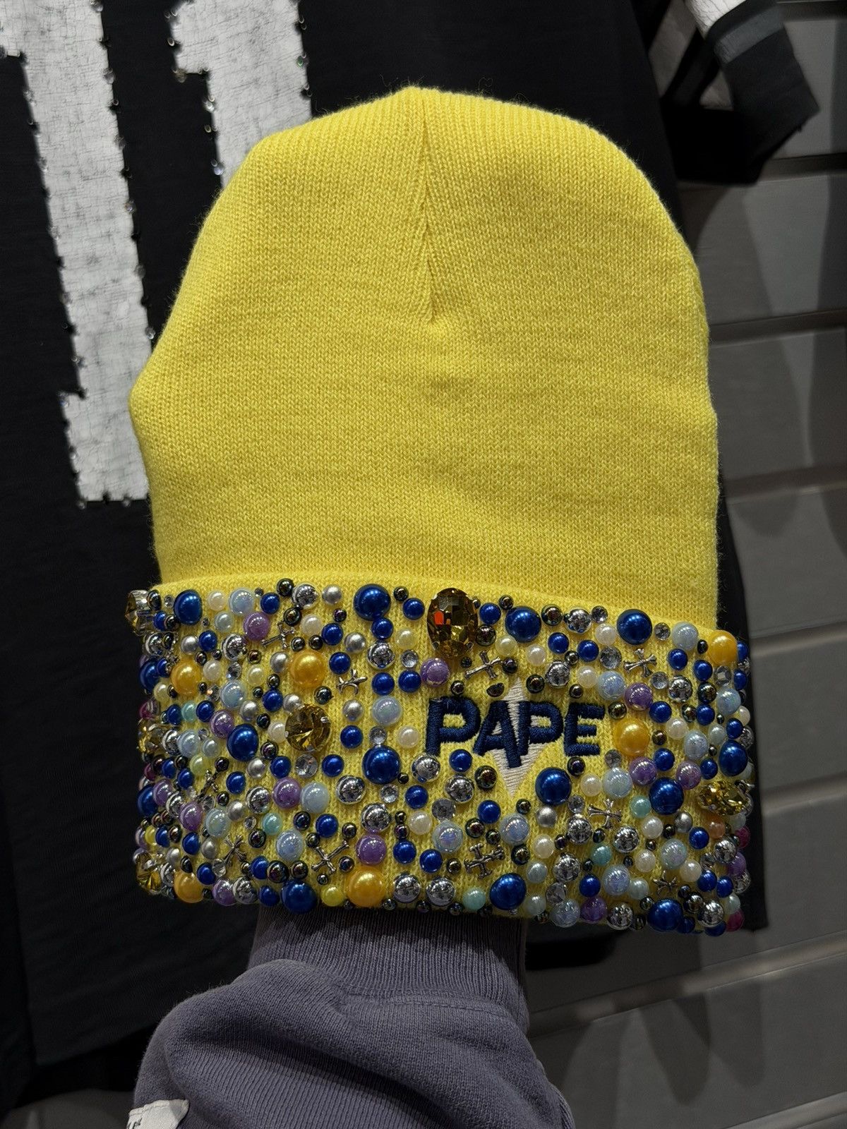 Other PAPE Stone Beanie Crystal Brand New Size ONE SIZE - 2 Thumbnail