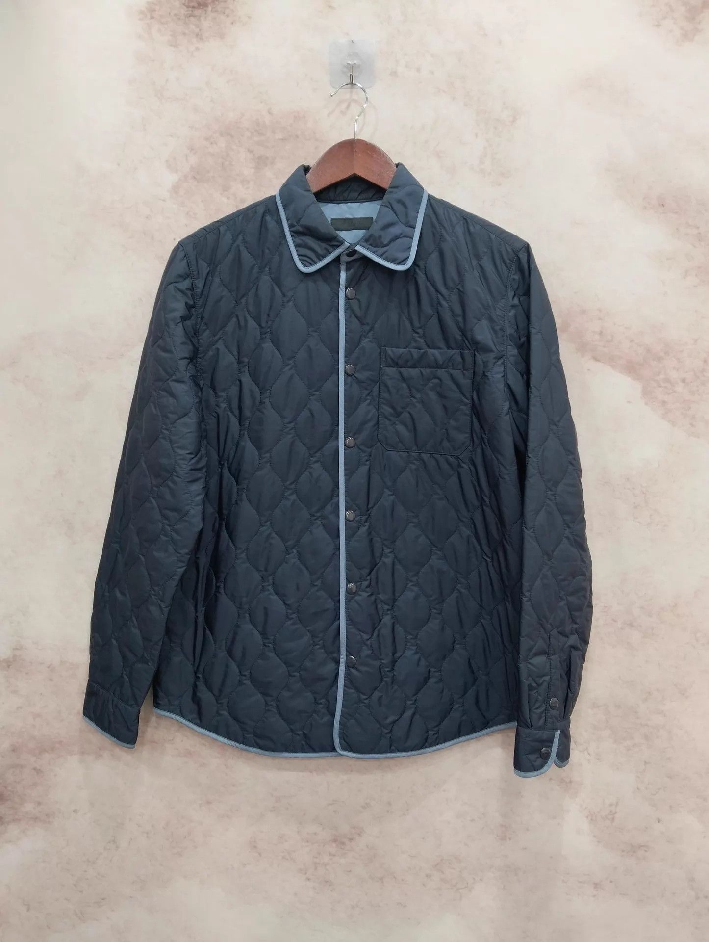 Prada PRADA Quilted Lapel Jacket S 95 New Size S / US 4 / IT 40 - 1 Thumbnail