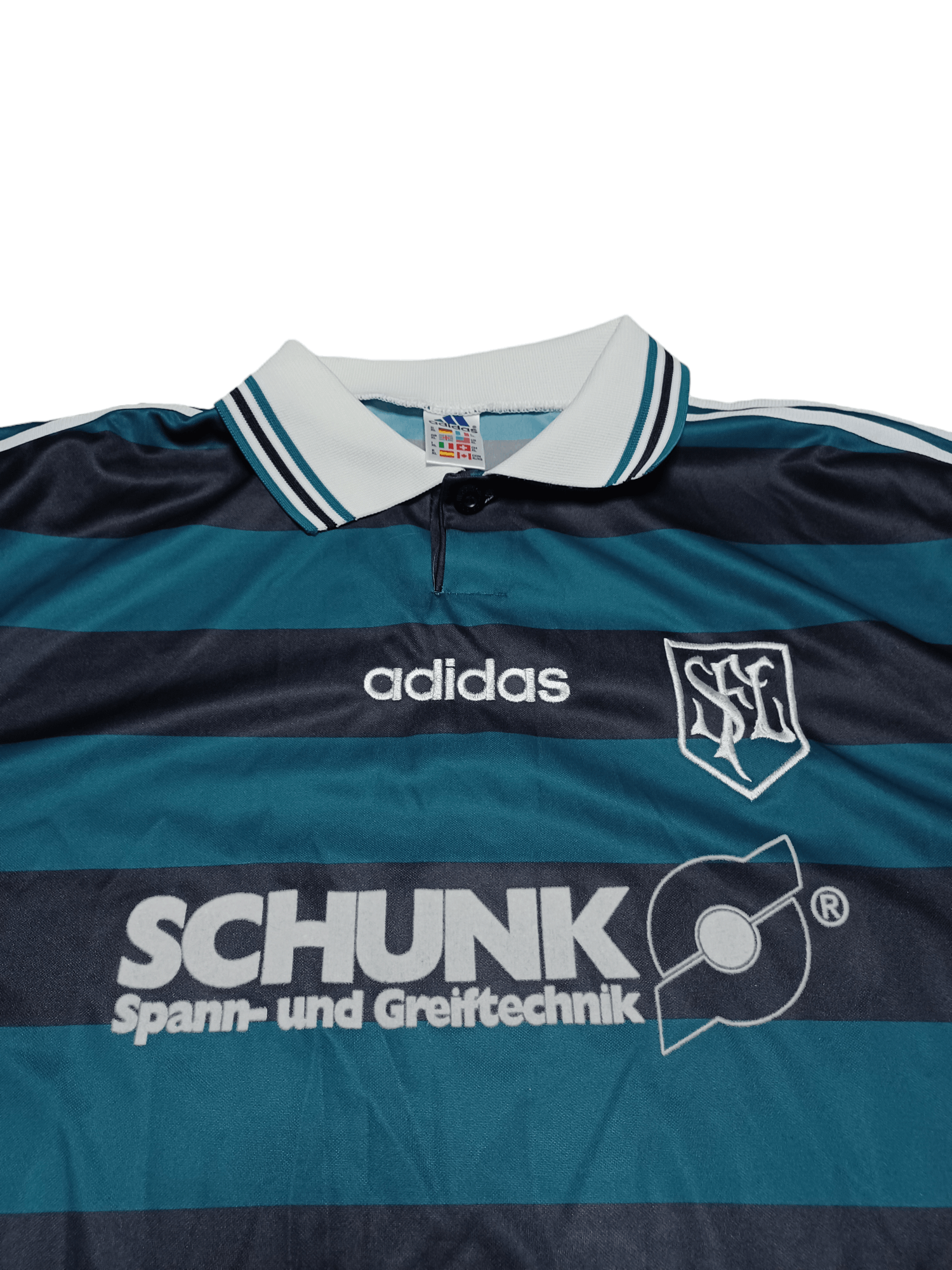 Adidas FANTASTIC 90S VINTAGE ADIDAS FC SFL MADE IN ENGLAND JERSEY Size US XL / EU 56 / 4 - 2 Thumbnail