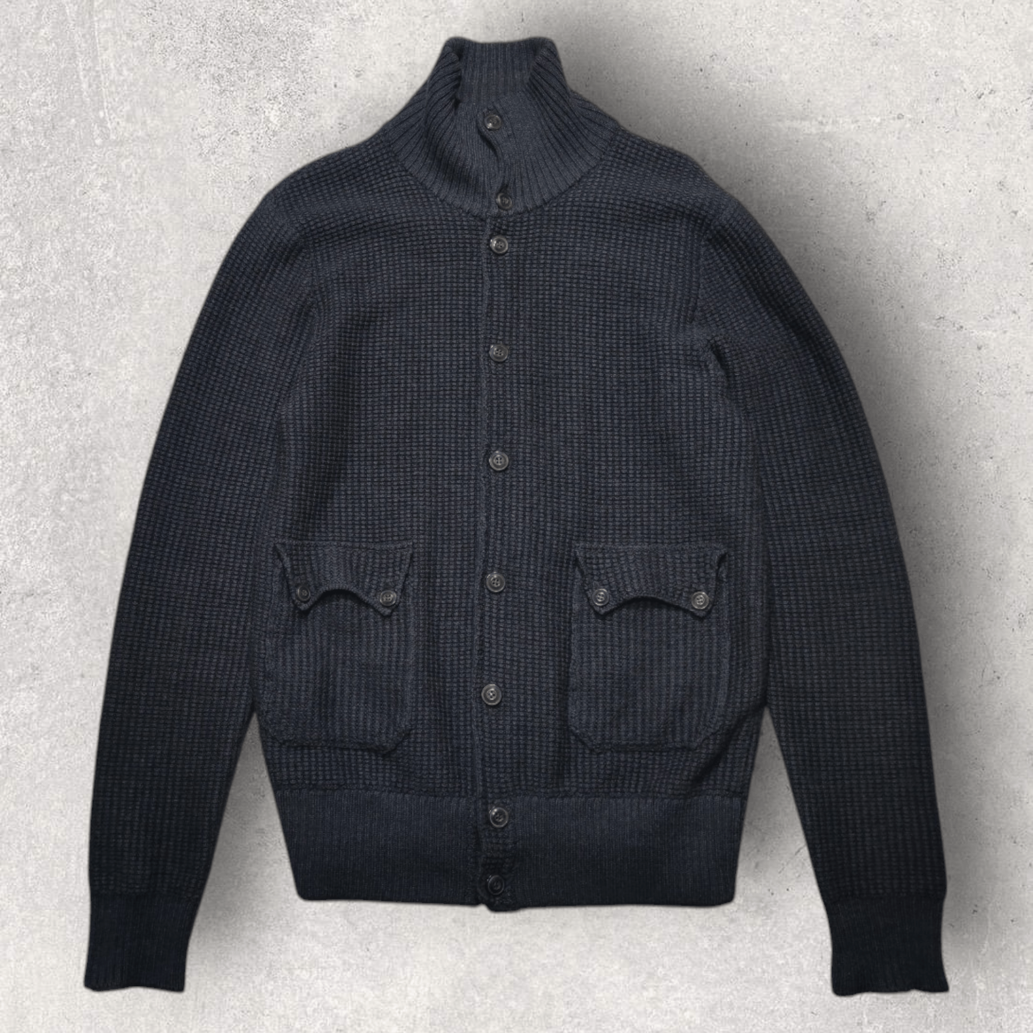 GRP GRP Inis Meain Heavy 100% Merino Wool Knitted Sweater Jacket Size US L / EU 52-54 / 3 - 2 Thumbnail