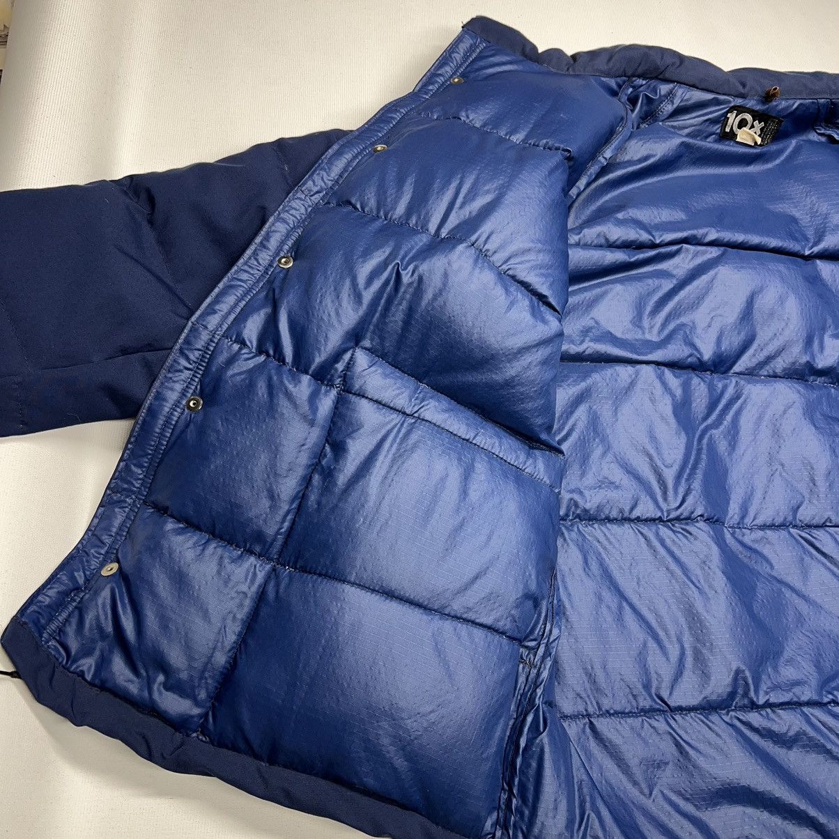 Vintage VTG 10X Down Jacket Blue Puffer Coat Zip Pocket Work Retro Size US XL / EU 56 / 4 - 10 Thumbnail